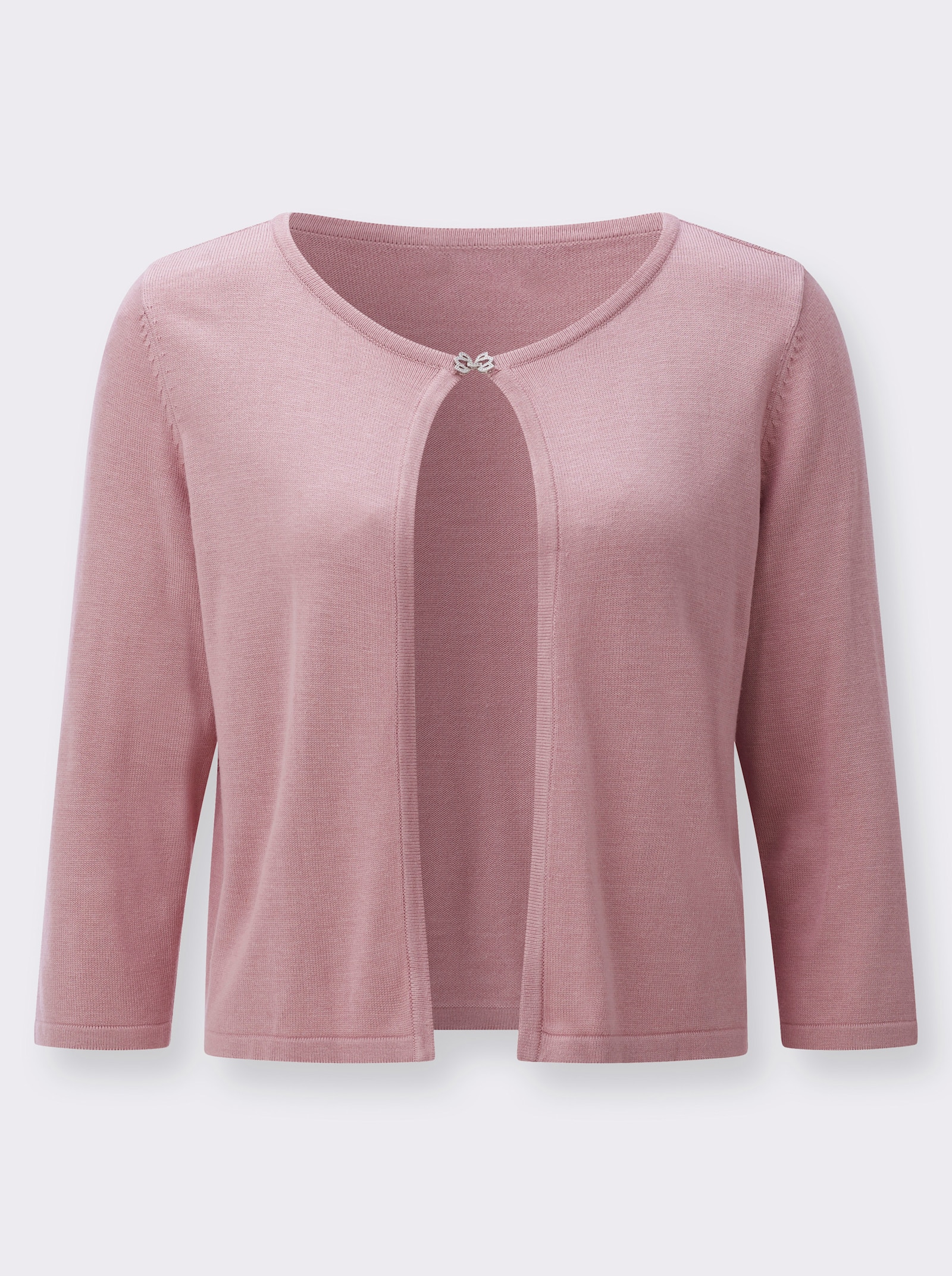 Bolero mit Zierspange am Ausschnitt - hortensie