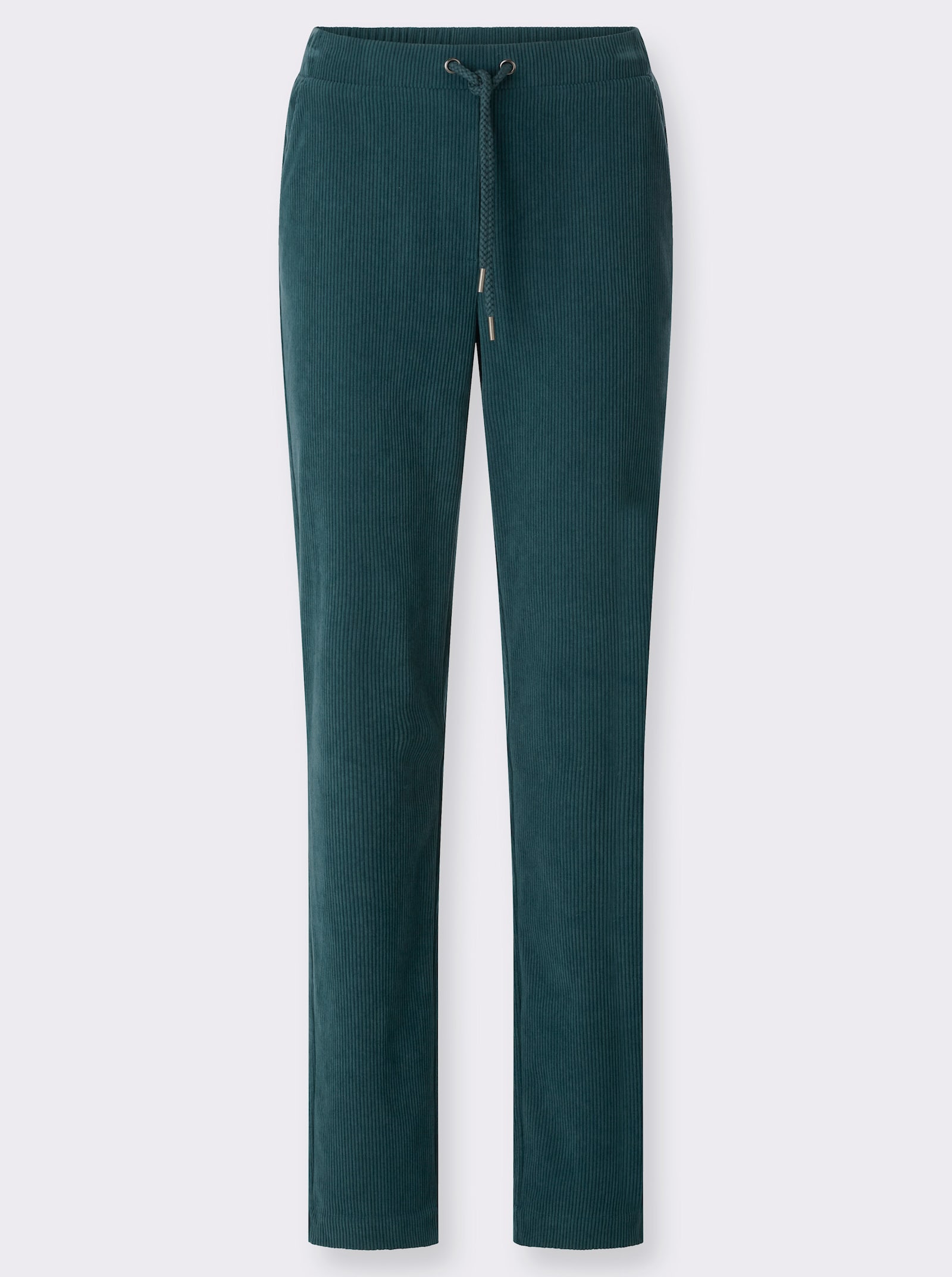  Cordhose mit Schlupfbund - petrol