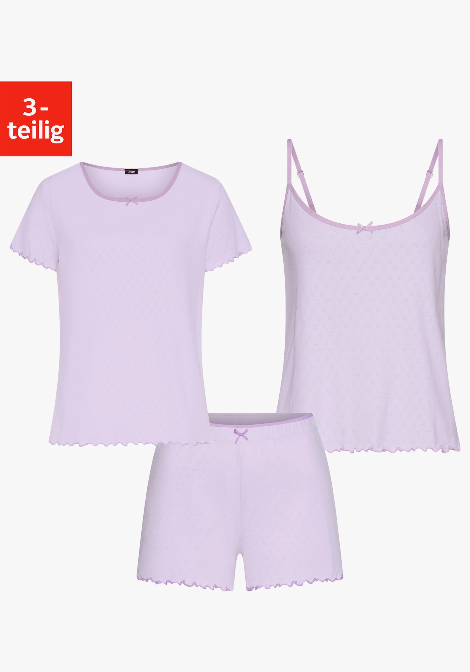 Vivance Dreams Pyjama court - lavande