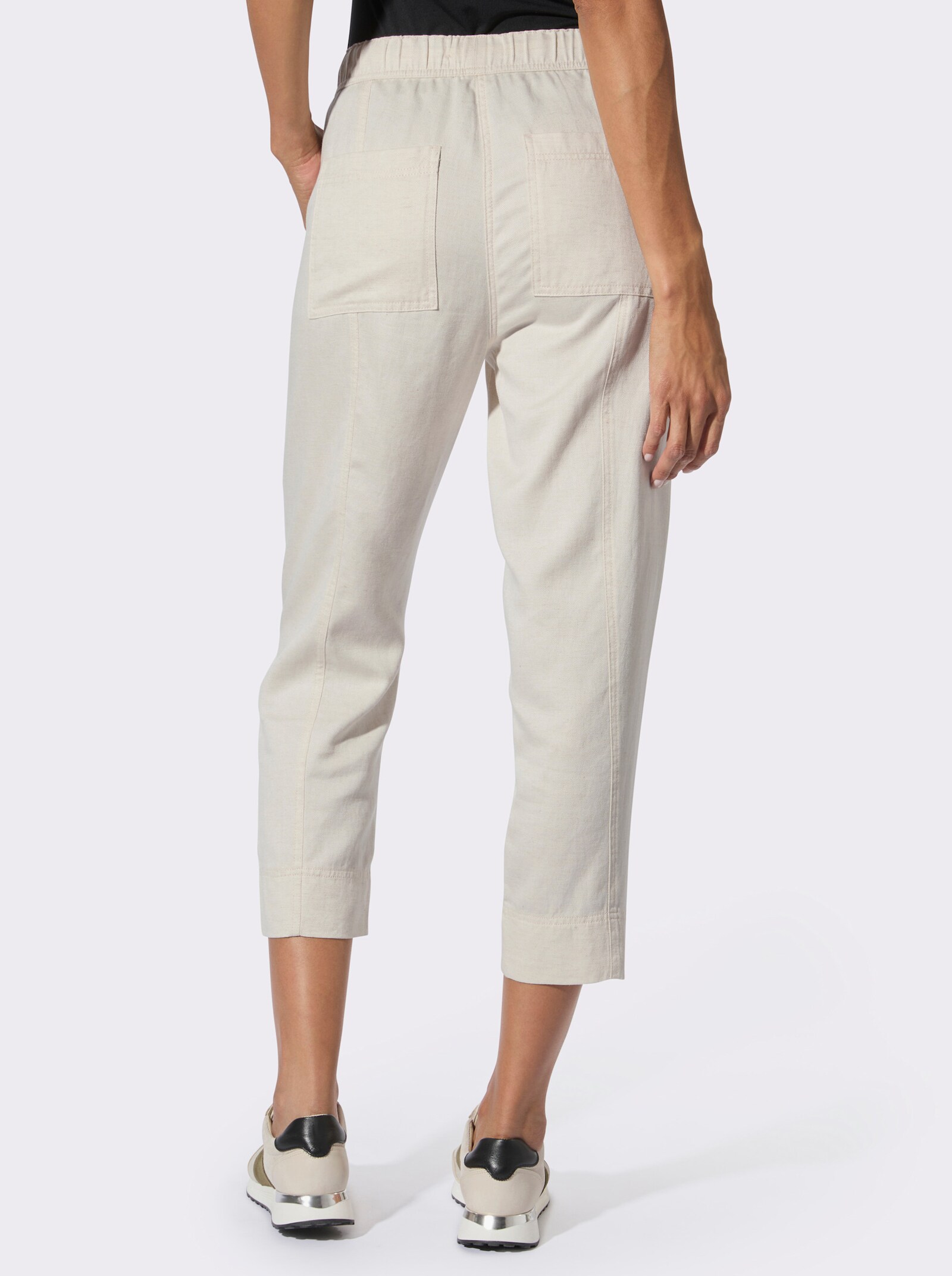 Ascari Edel-Jogpants mit Leinen - beige