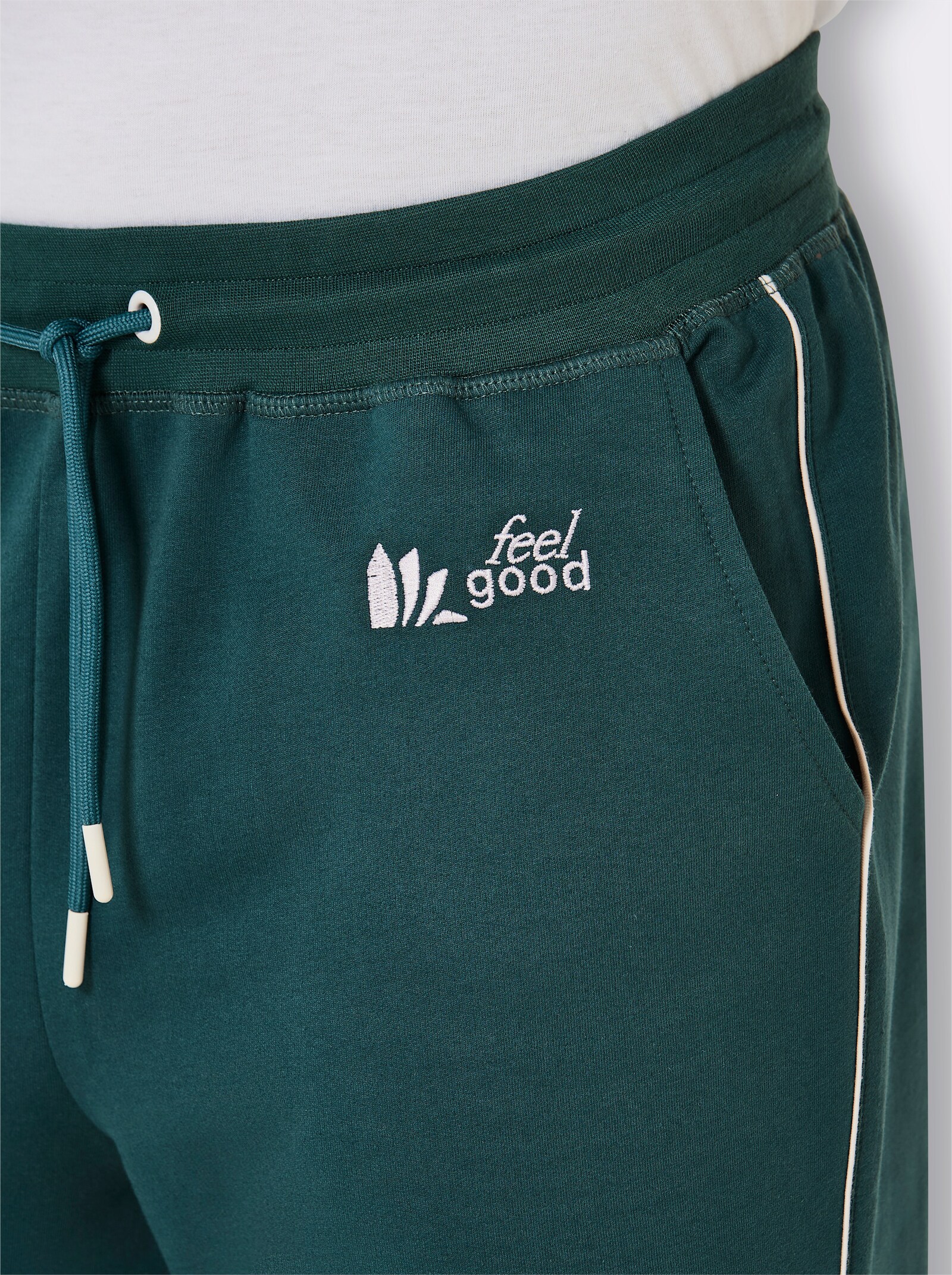 feel good Hose - petrol-weiß