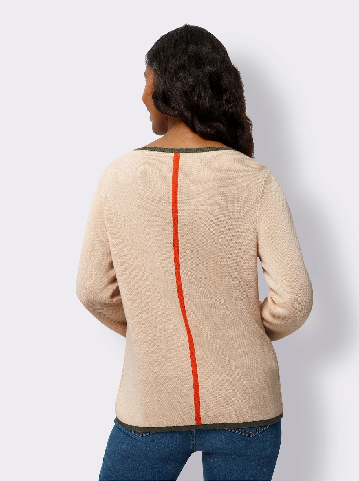 heine Jacquard-Pullover - elfenbein