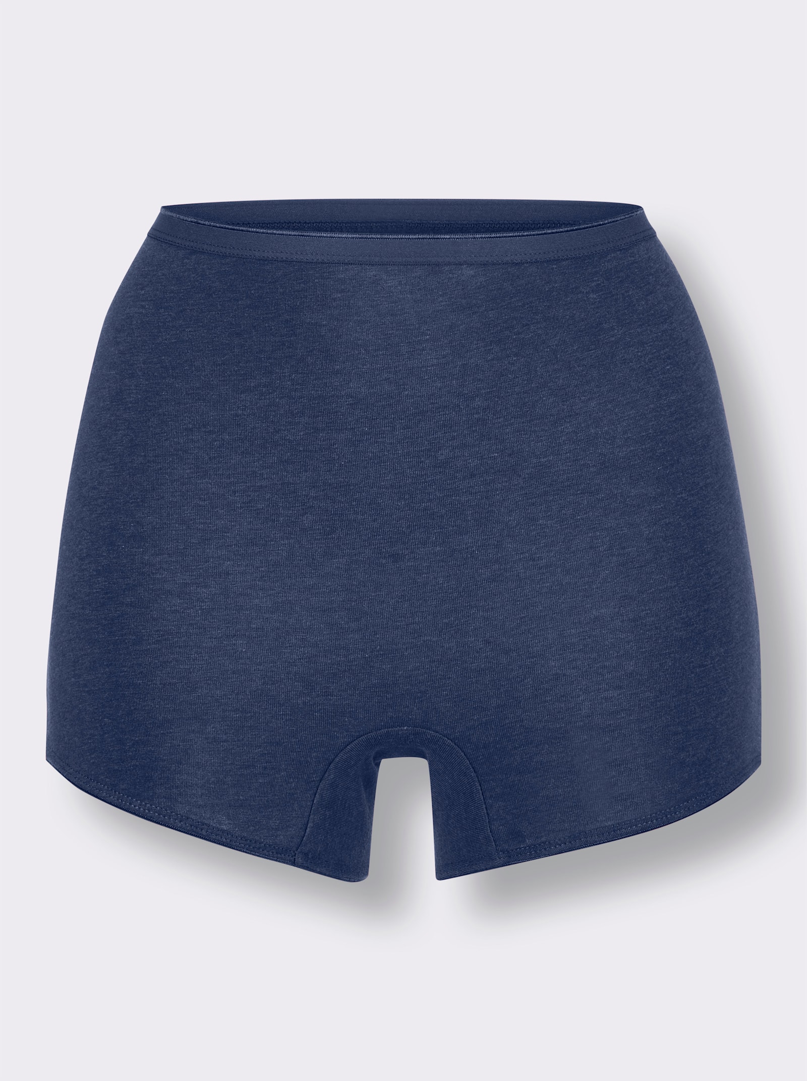 wäschepur Panty im Melange-Dessin - 2x malve-meliert + 2x marine-meliert