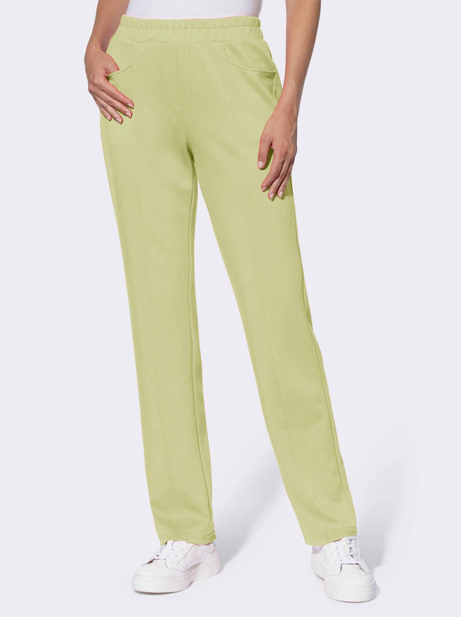 heine Sweathose mit seidig-mattem Glanz - pistazie