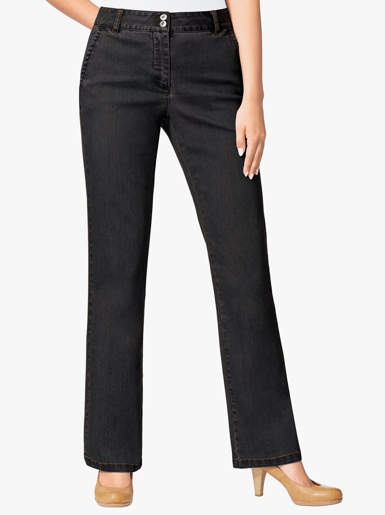 Stretch-Jeans - black-denim