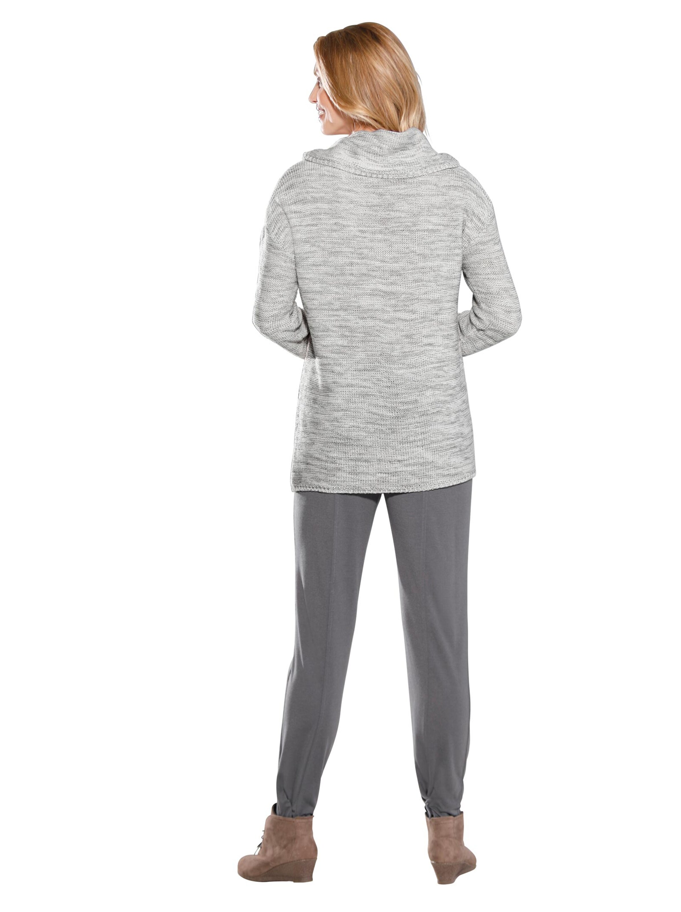 Pullover - grau-gemustert