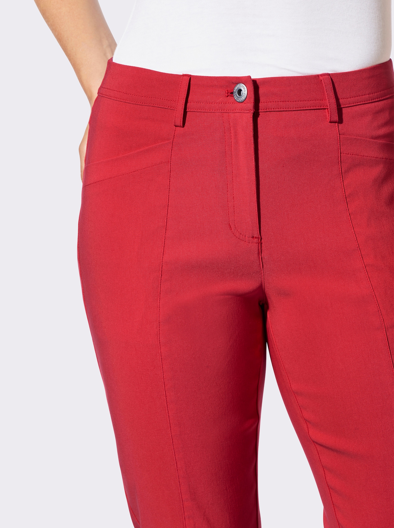 7/8-Hose mit rückwärtigem Dehnbund - erdbeere