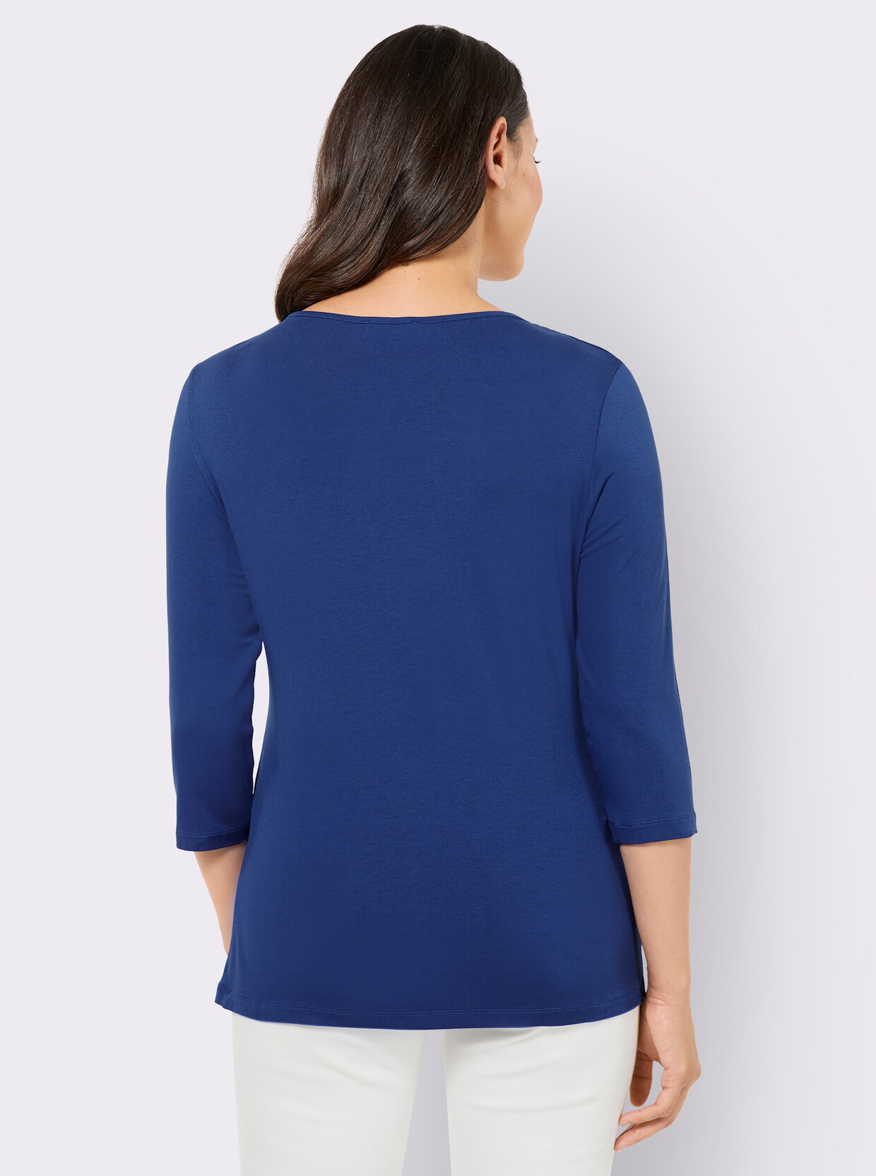 3/4-Arm-Shirt - royalblau