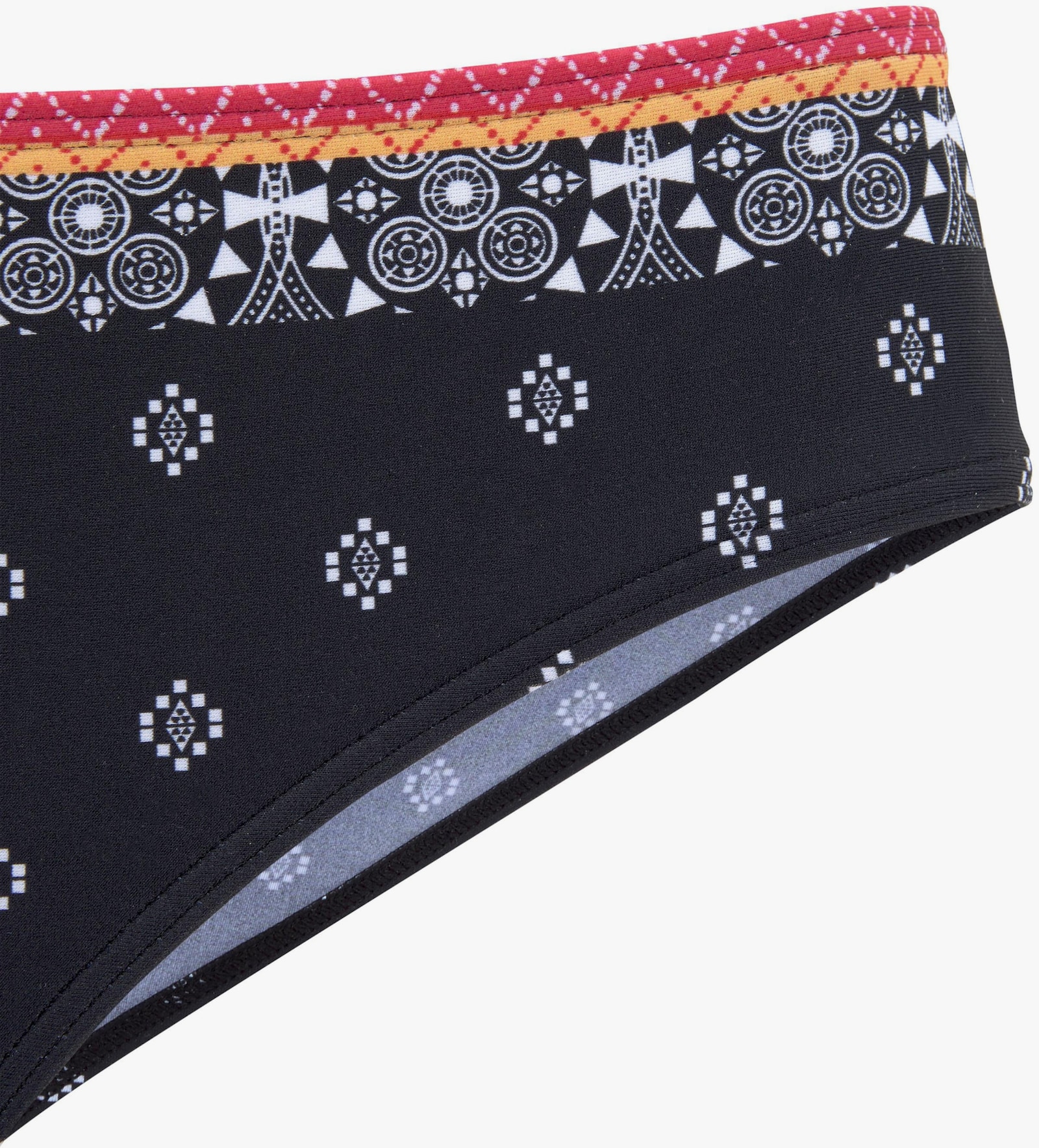 LASCANA Bikini-Hose - schwarz-bedruckt