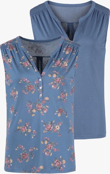 LASCANA Shirttop - blau