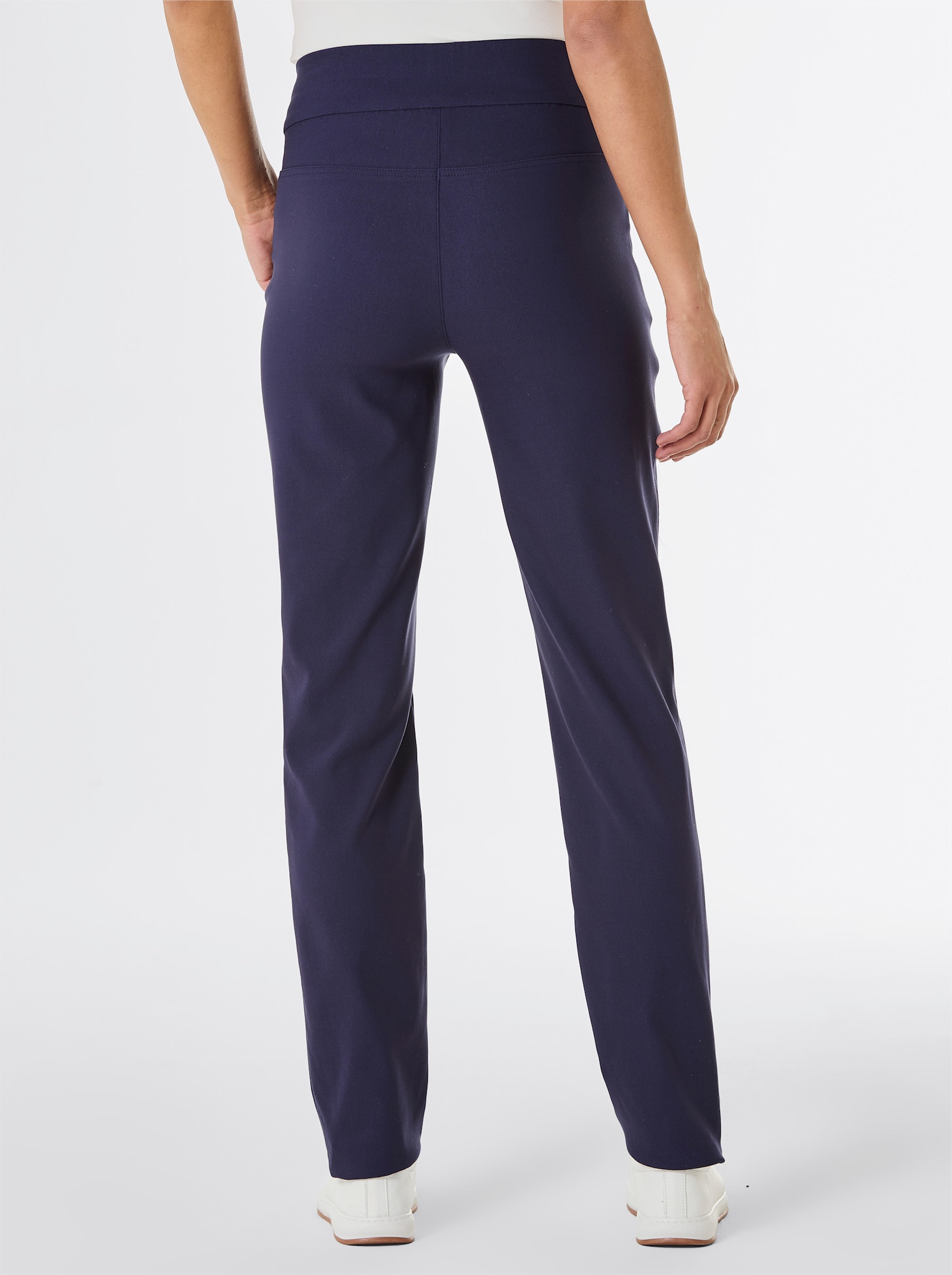 Stehmann Comfort line Schlupfhose mit Zierreißverschluss - marine