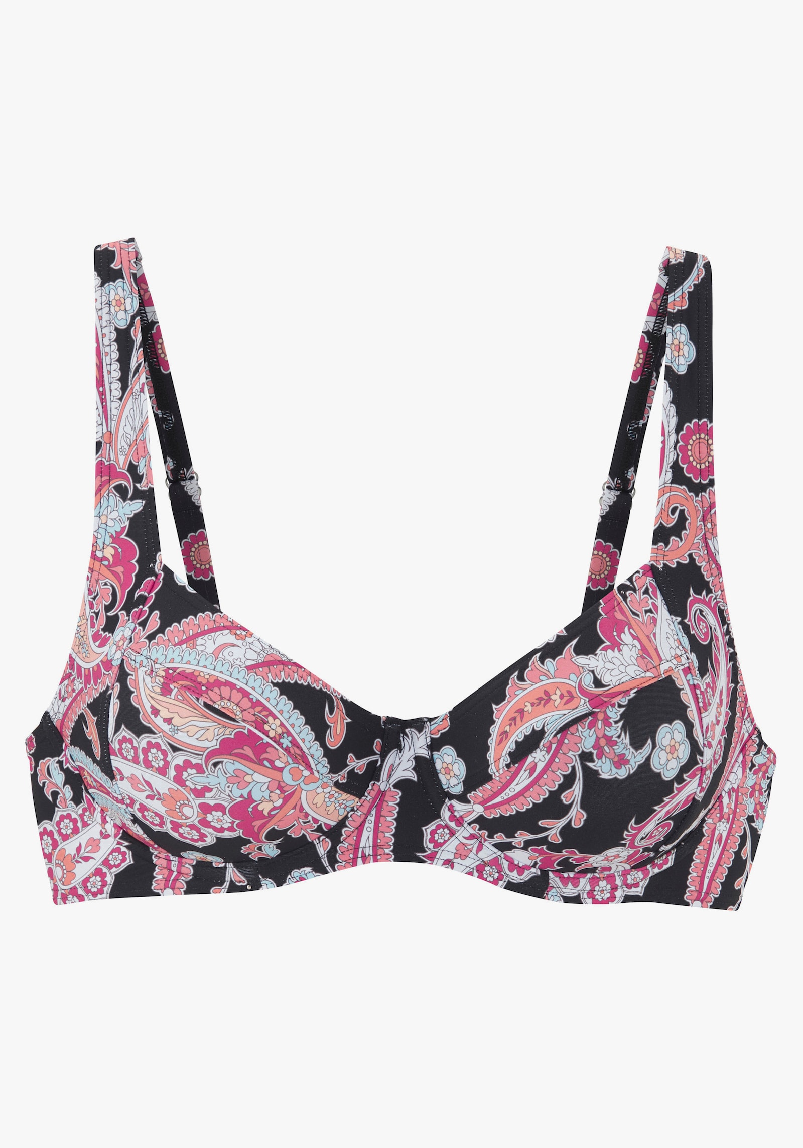 Sunseeker Bügel-Bikini-Top - schwarz bedruckt