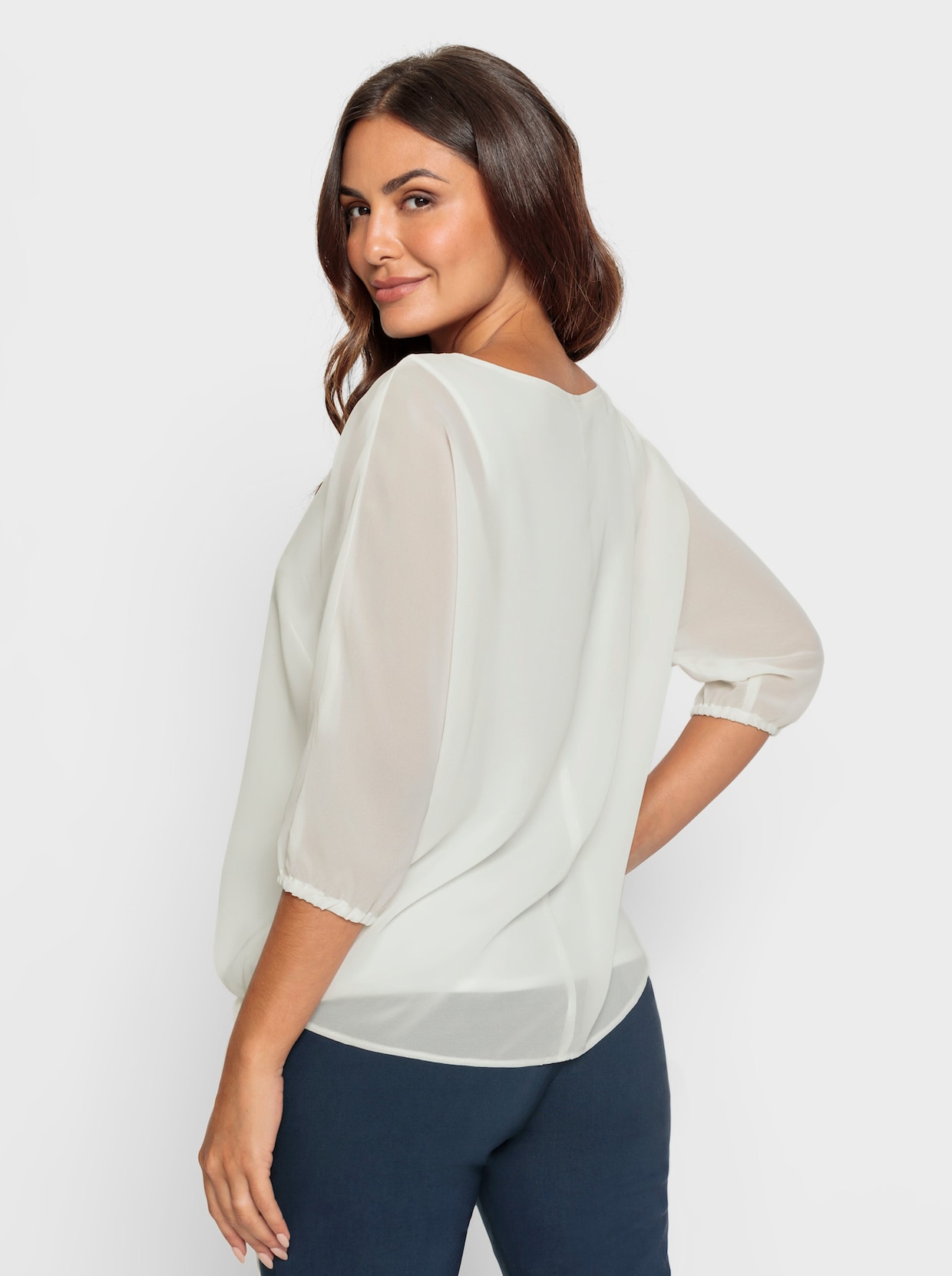 Georgetteblouse - ecru