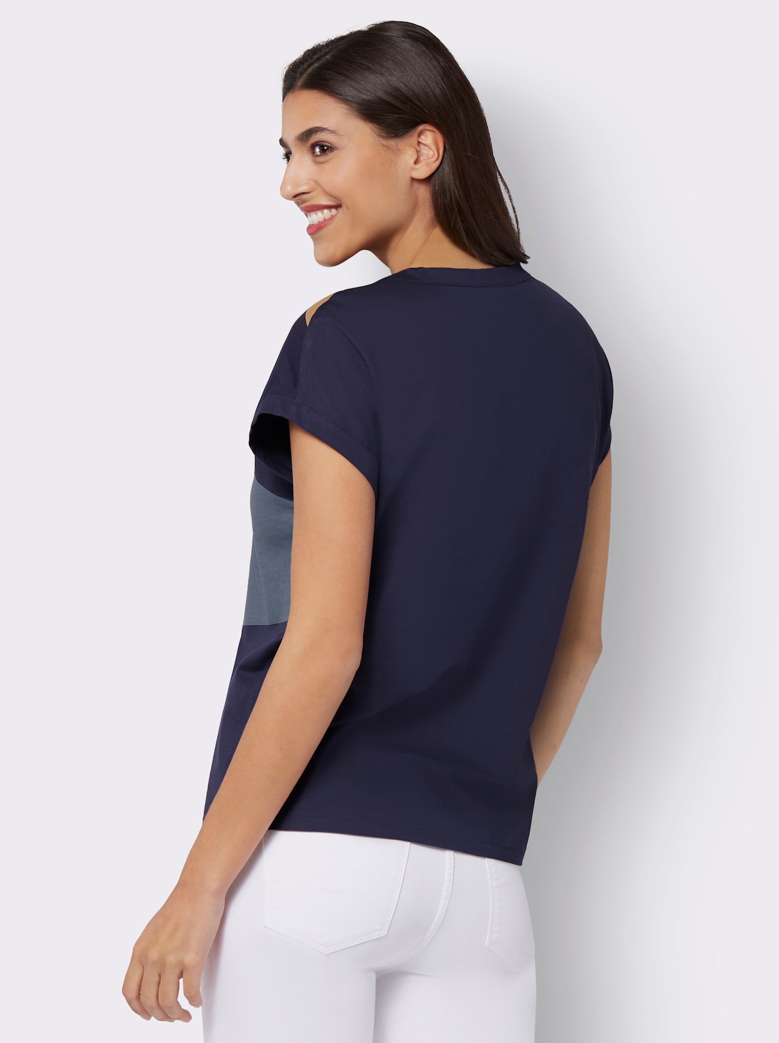 Tričko s krátkým rukávem a grafickým potiskem - námořnická-velbloudí-potisk