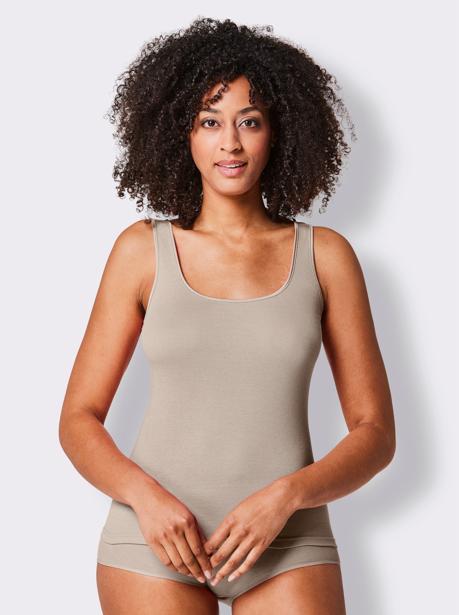 Nina von C. Hemd in set van 2 - zand