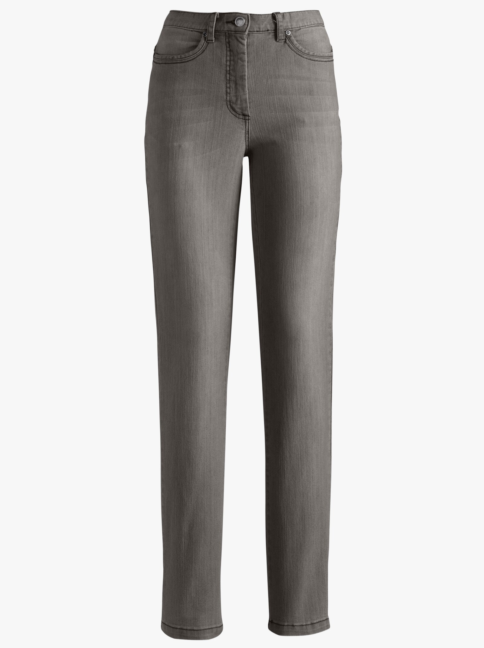 5-Pocket-Jeans mit Hell-Dunkel-Effekt - grey-denim