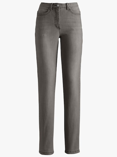 5-Pocket-Jeans mit Hell-Dunkel-Effekt - grey-denim