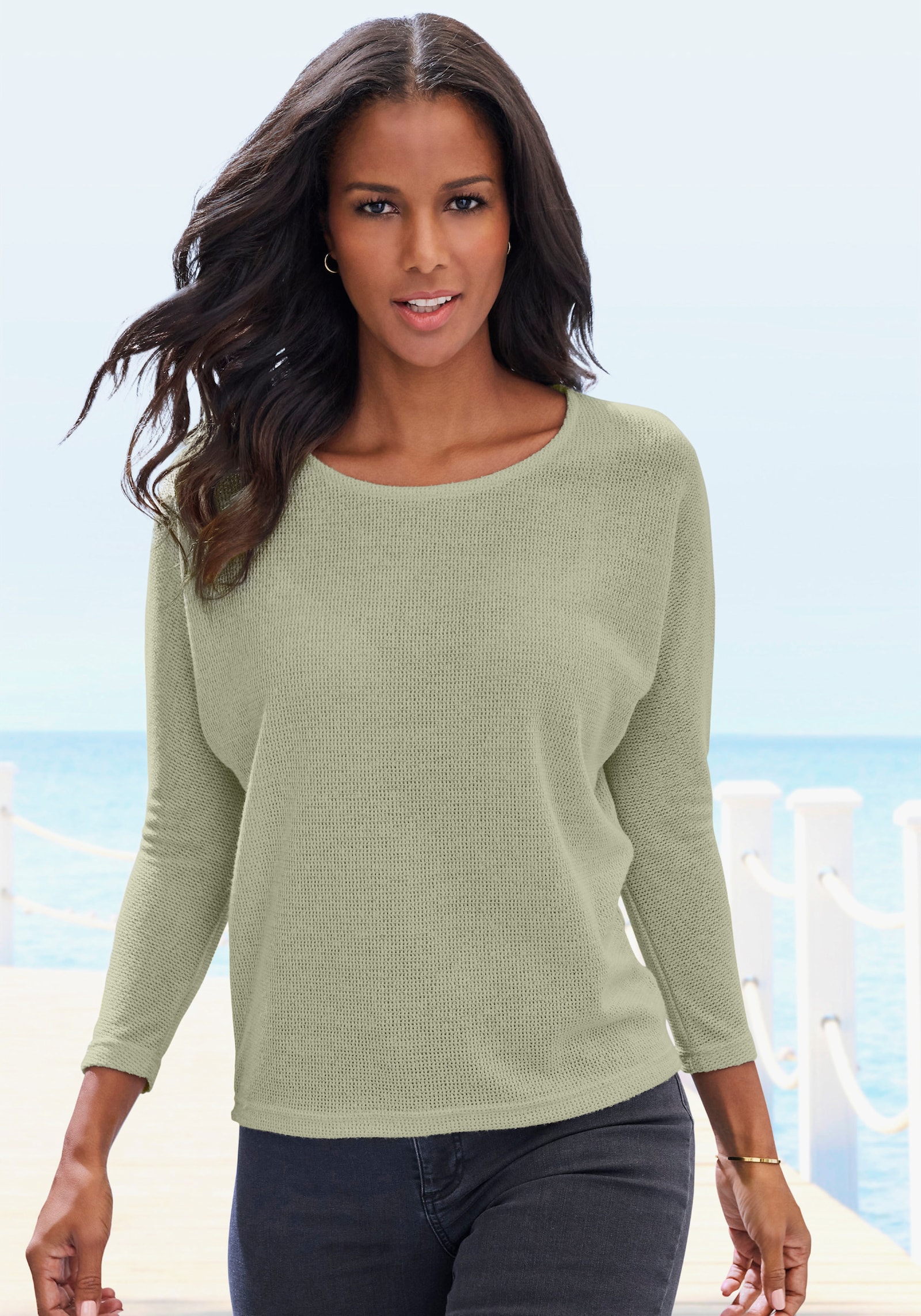 Vivance Langarmshirt - khaki