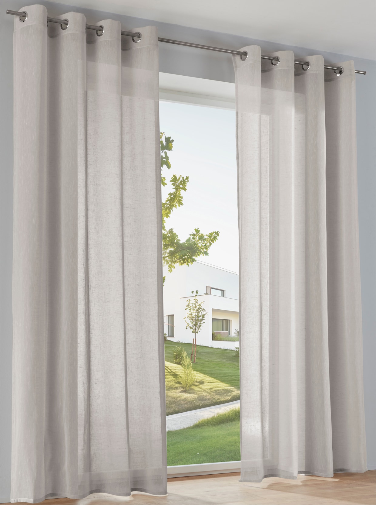 heine home Decoratieve vitrage - beige