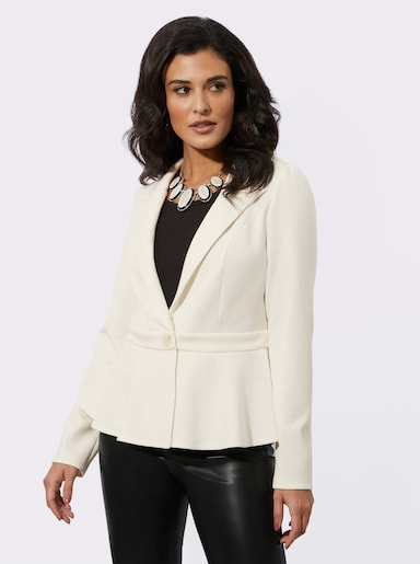 Jerseyblazer mit softweichem Modal - champagner