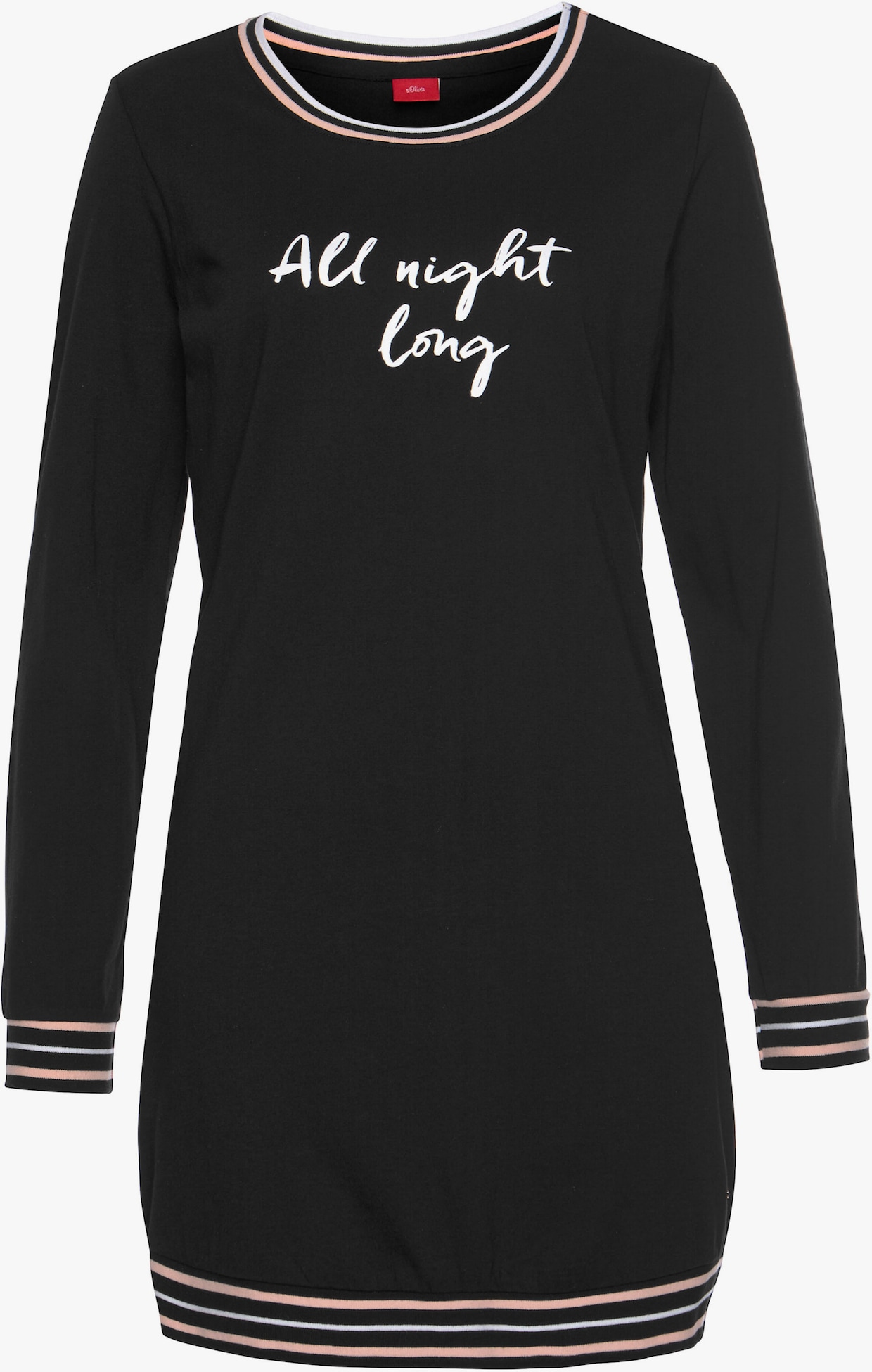 s.Oliver Chemise de nuit - noir