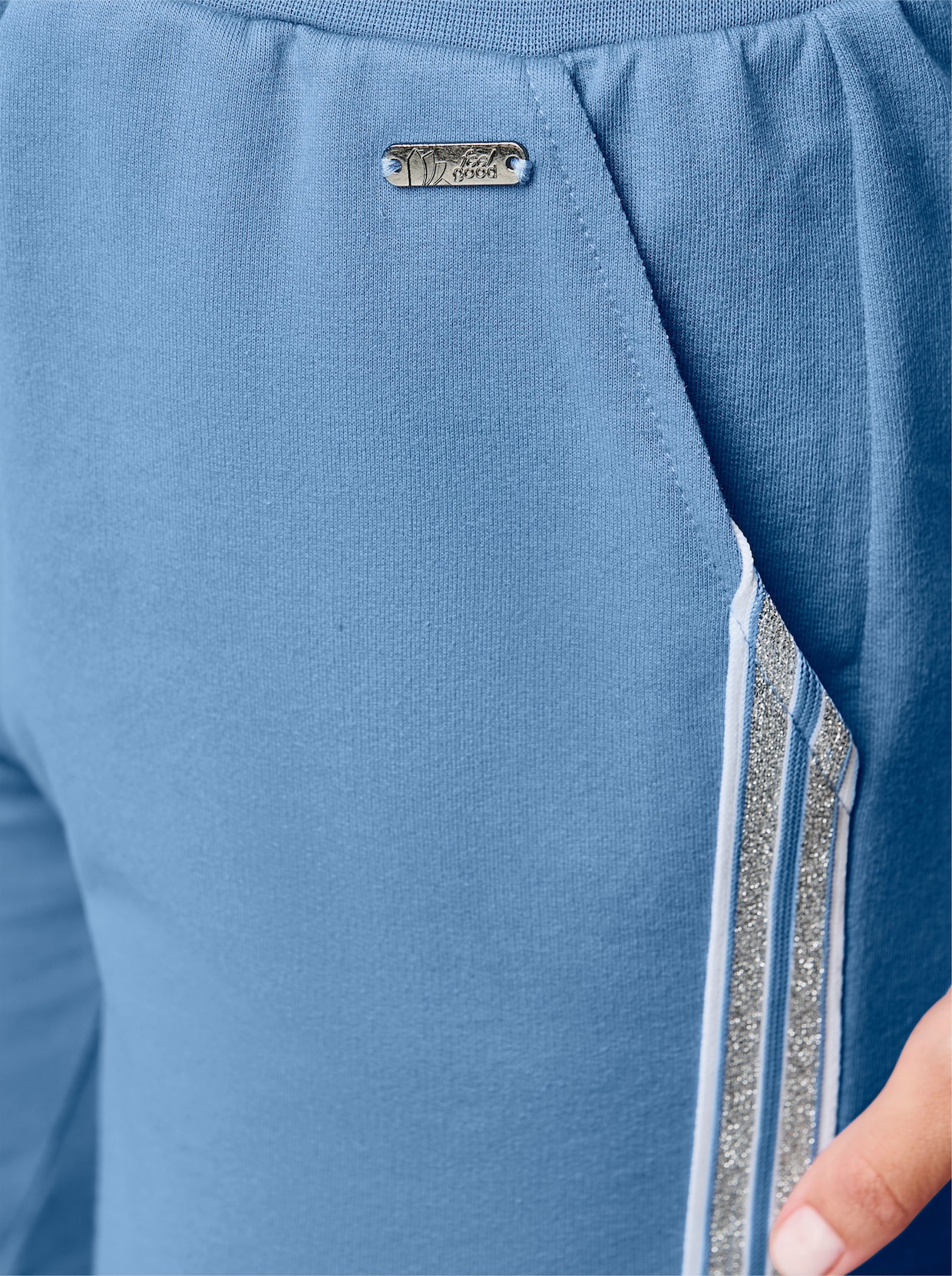 feel good Hose kurz - mittelblau