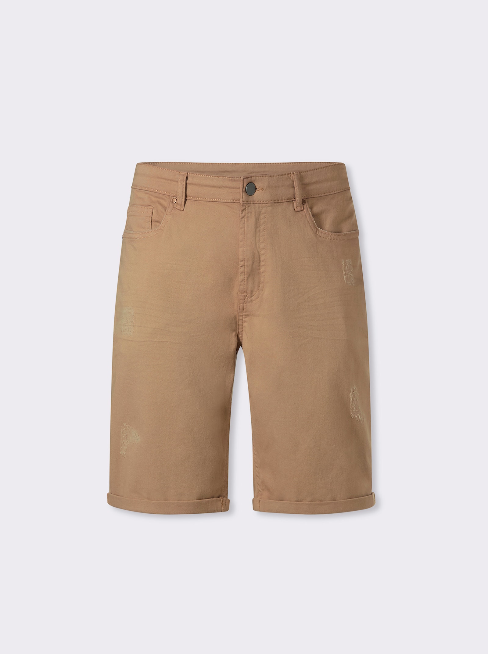 Marco Donati Bermudas mit Knitter-Effekt - camel