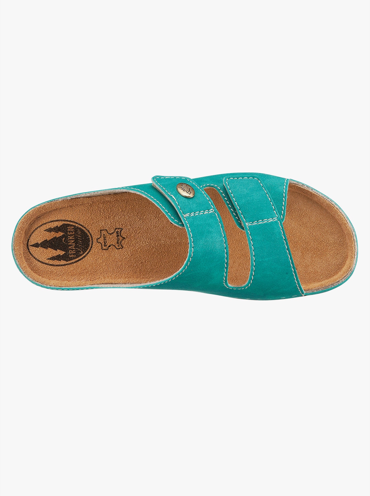 Franken Schuhe Slippers - turquoise