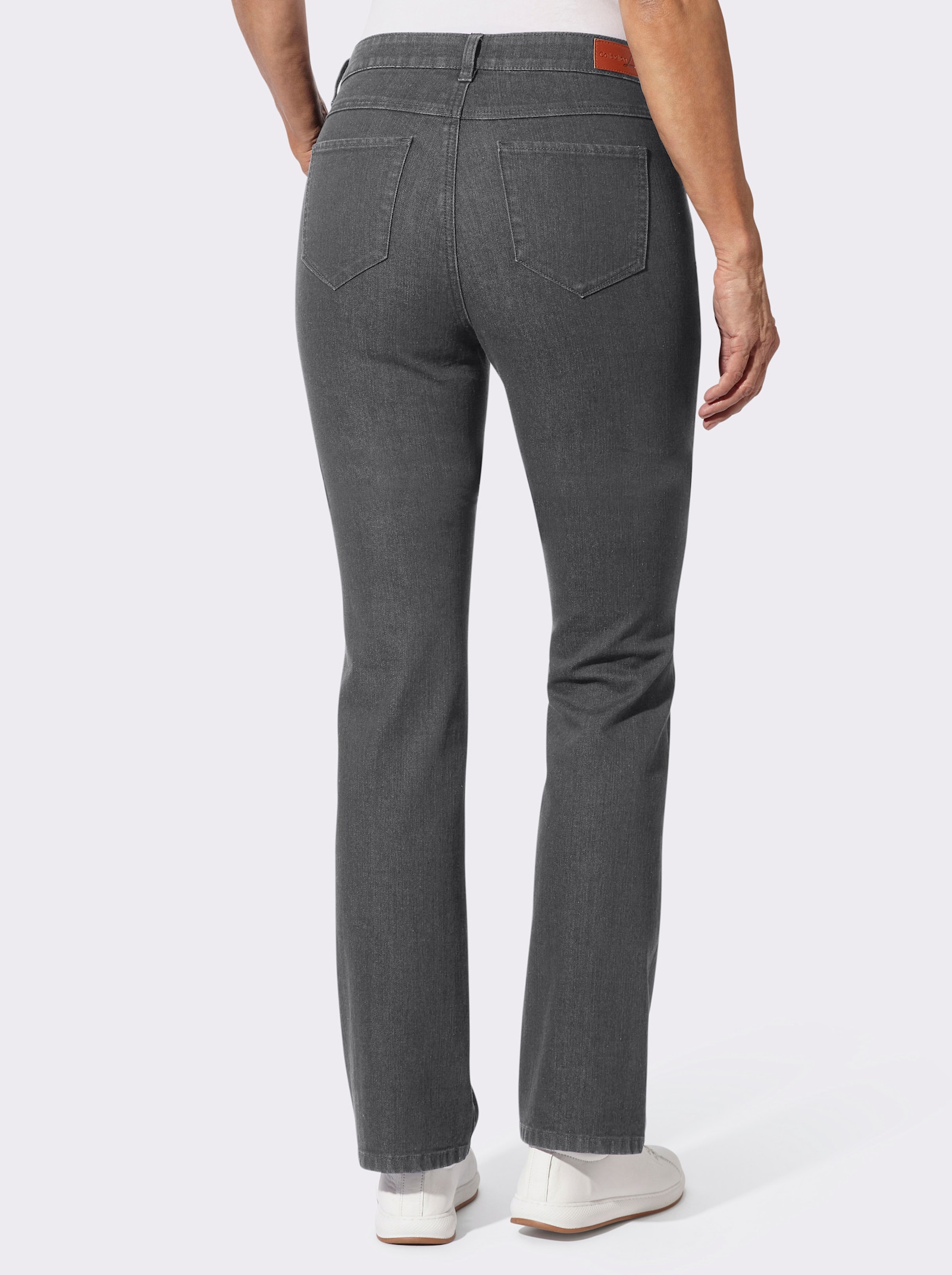 Thermojeans mit innenliegendem Dehnbund - grey-denim