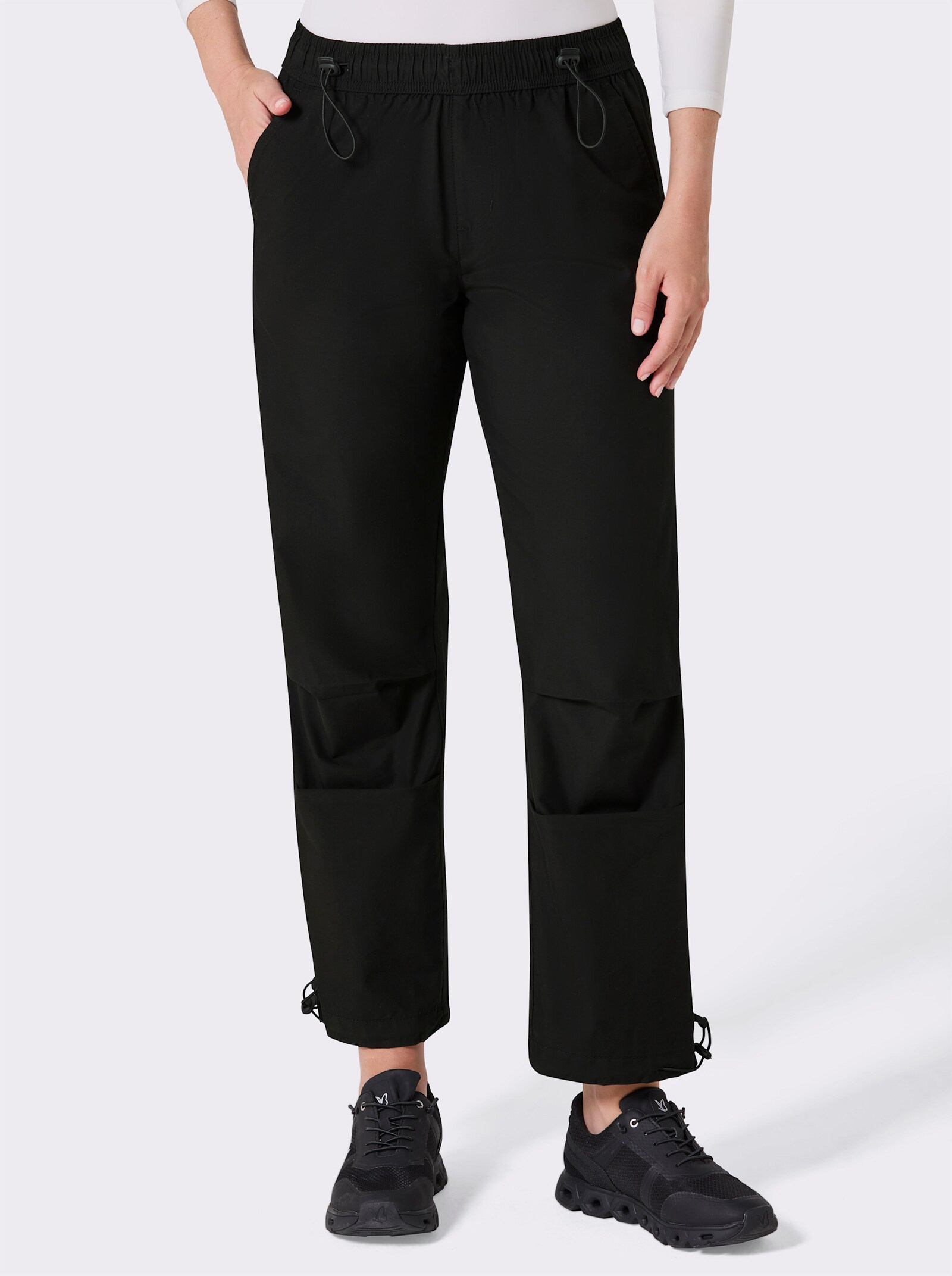 Catamaran Sports Freizeithose mit Pattentaschen hinten - schwarz