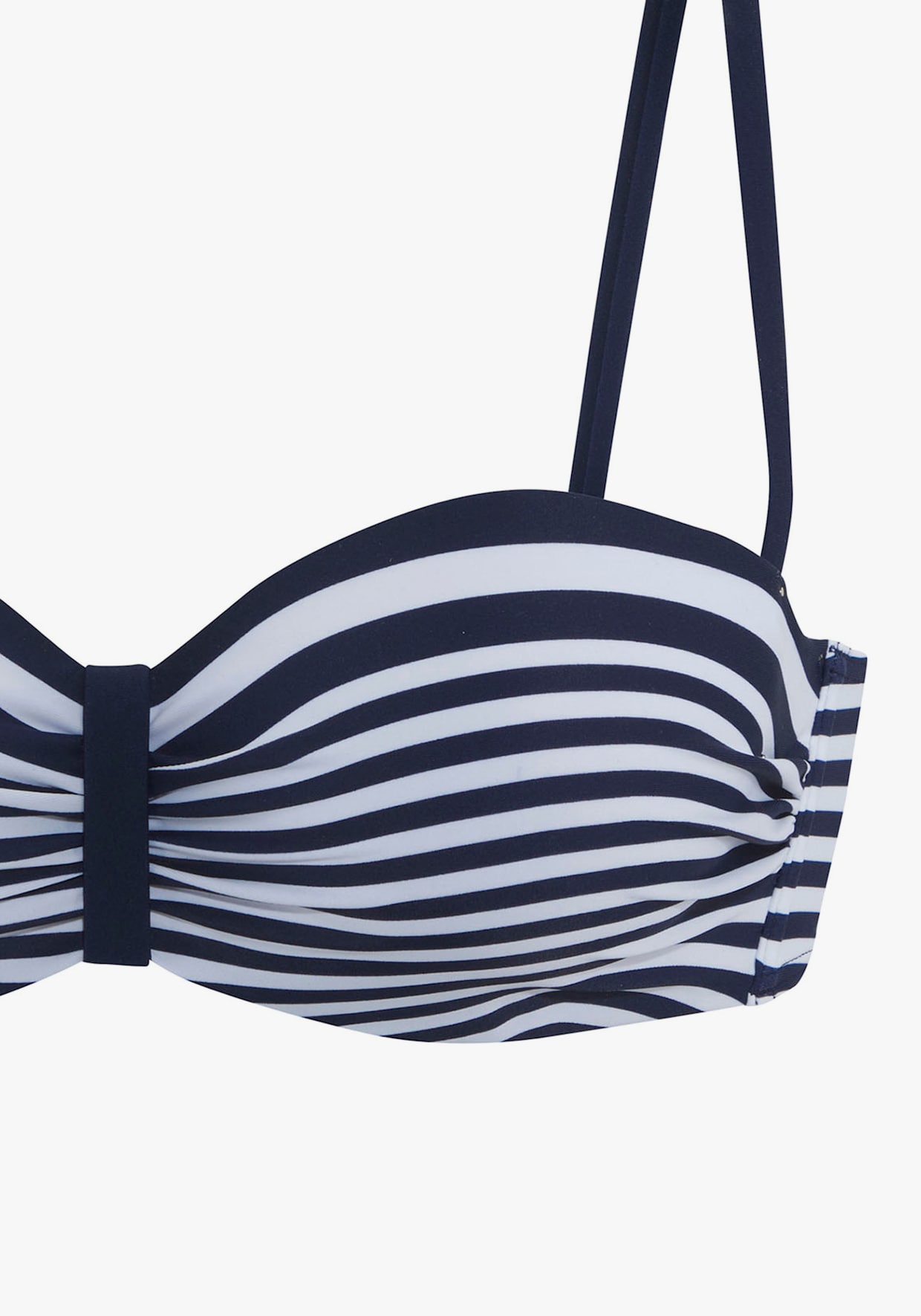LASCANA Bügel-Bandeau-Bikini-Top - marine-weiß
