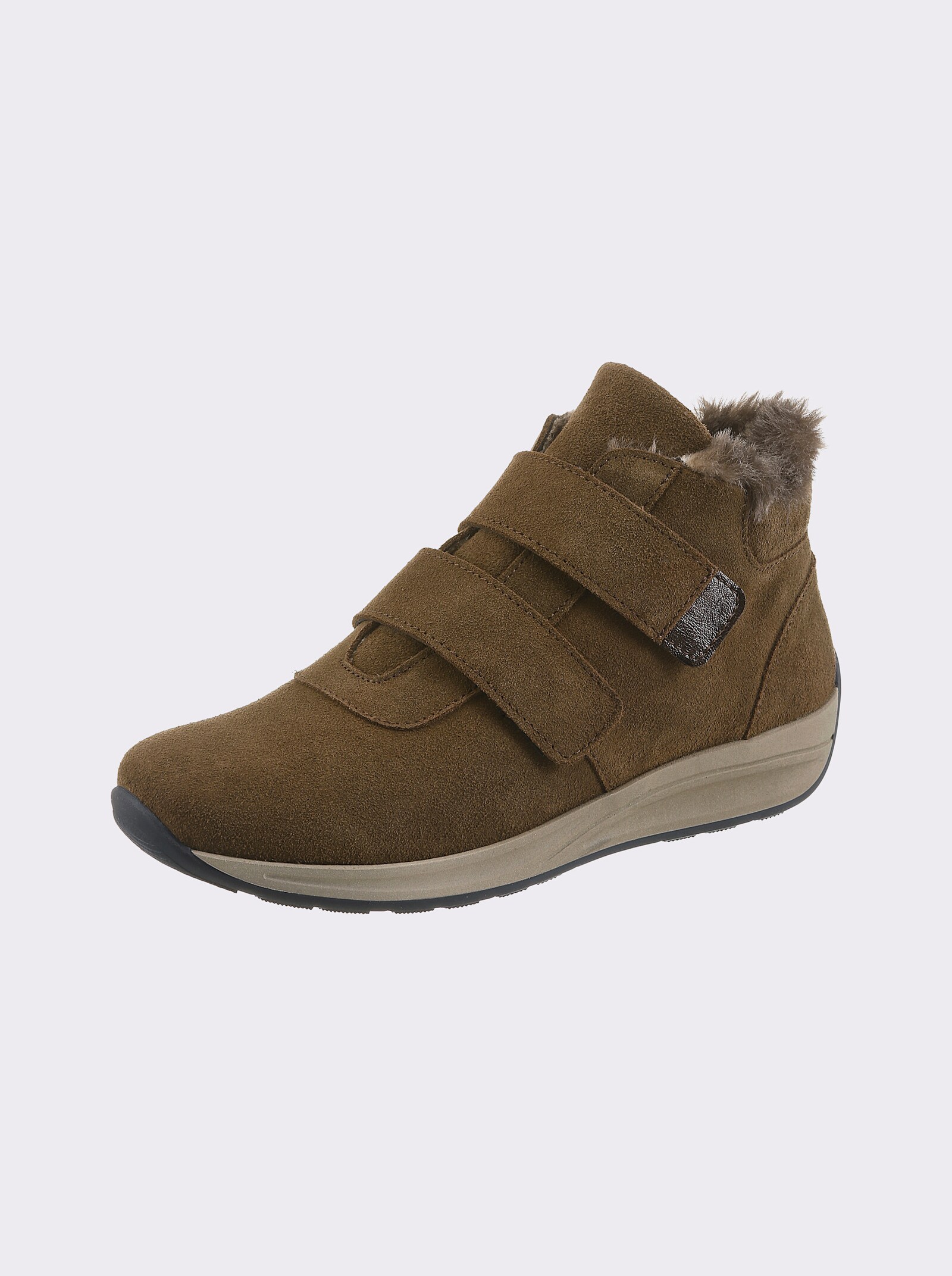 airsoft modern+ Stiefelette mit Innenfutter - braun