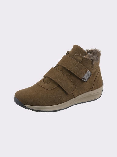 airsoft modern+ Stiefelette mit Innenfutter - braun