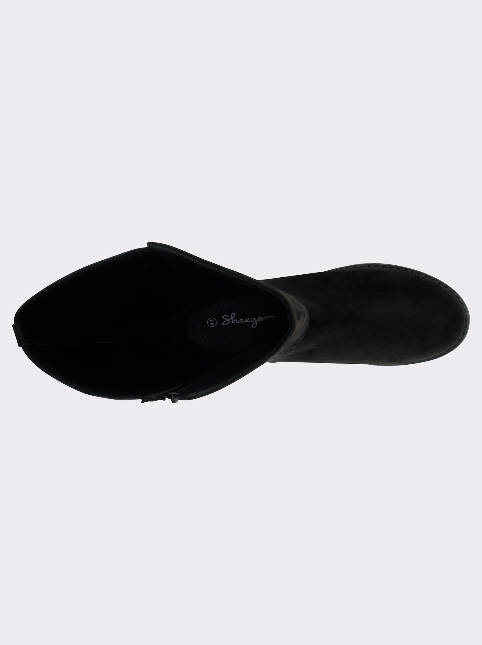 sheego Stiefel mit Schnallenband - schwarz