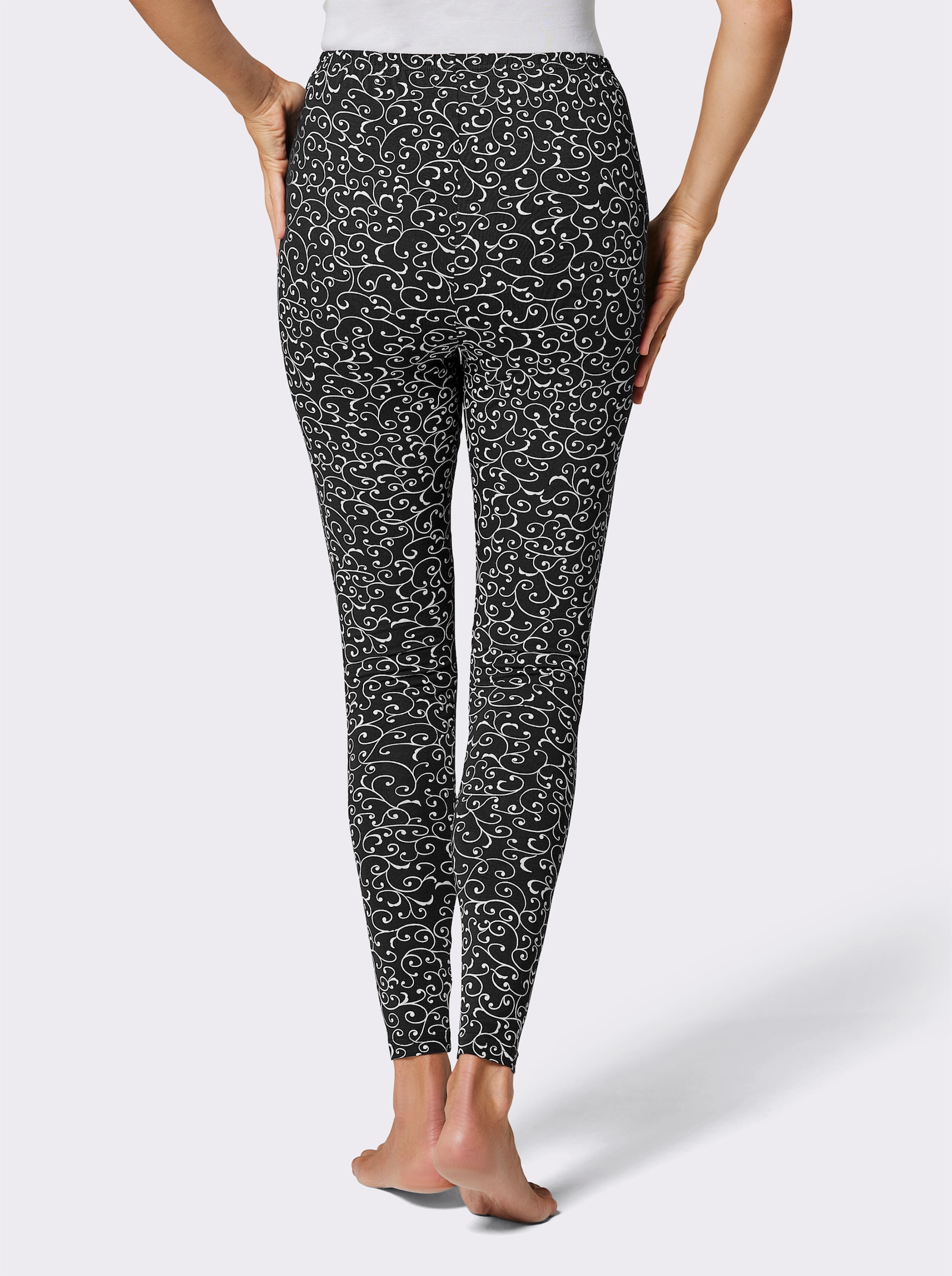 Leggings mit Dehnbund - schwarz