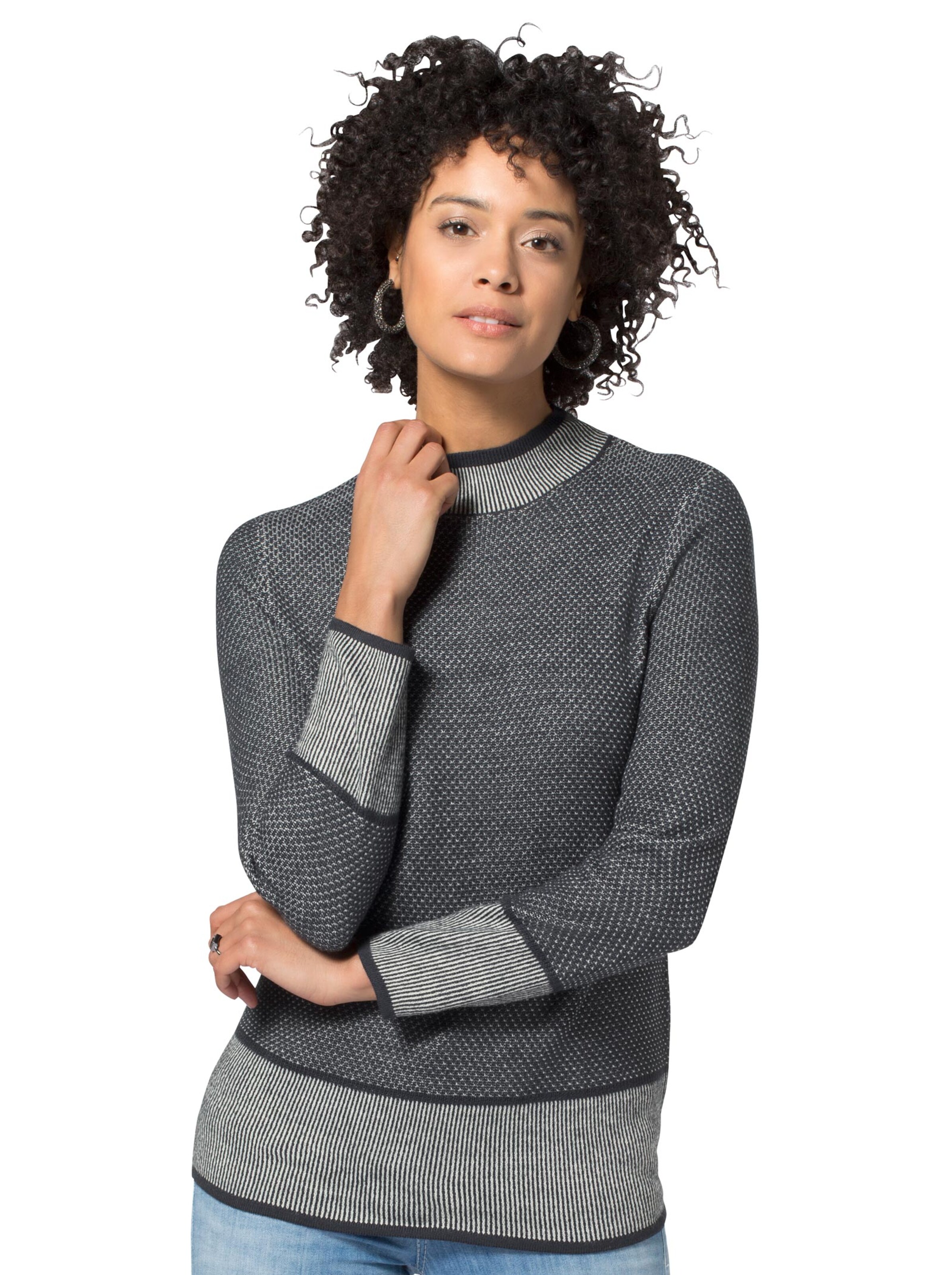 Pullover - marine-gemustert