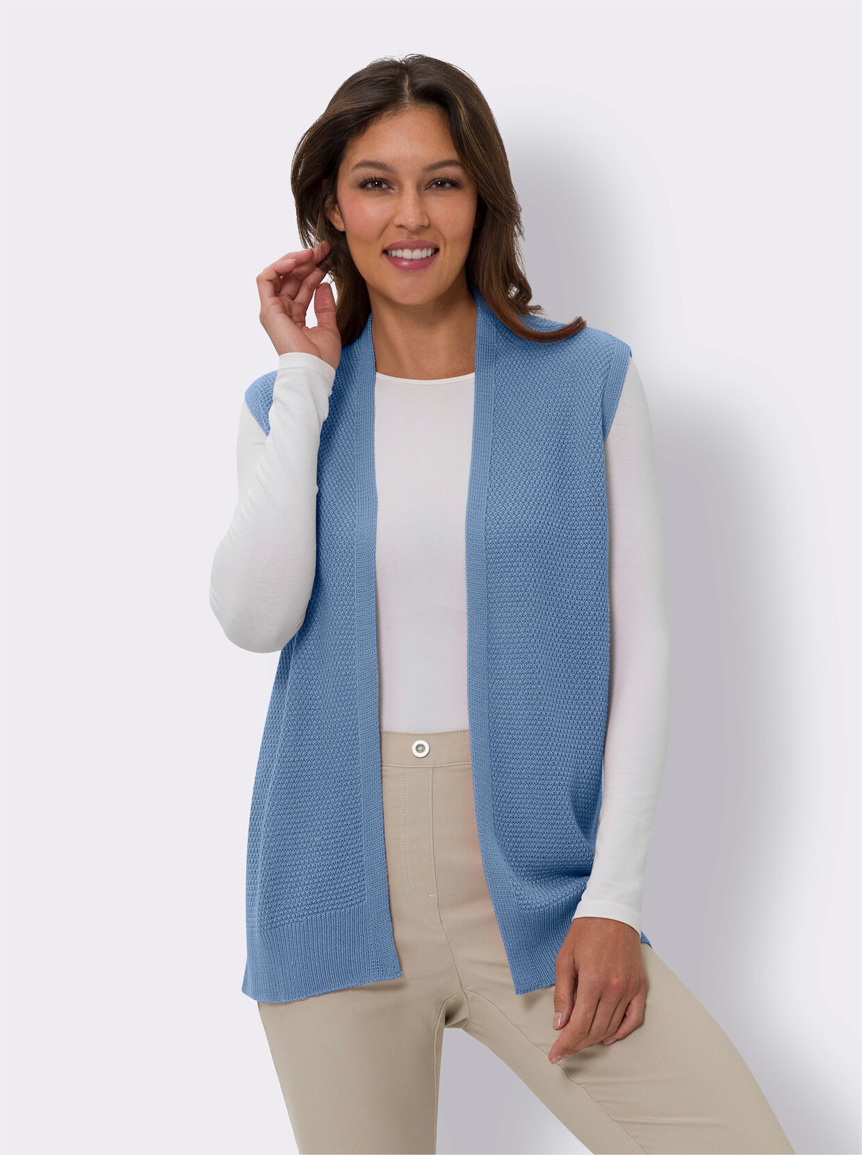 Mouwloos vest - bleu