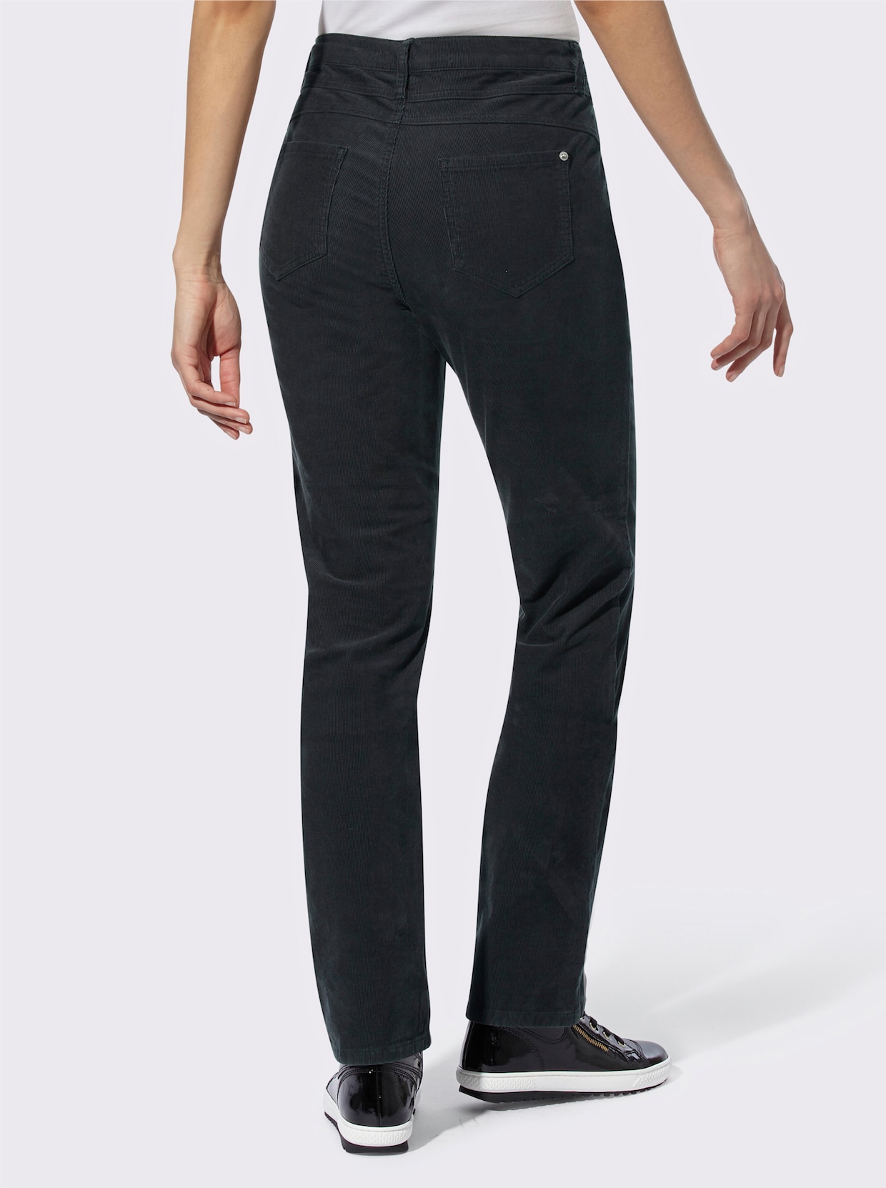 heine Ribcord broek - zwart