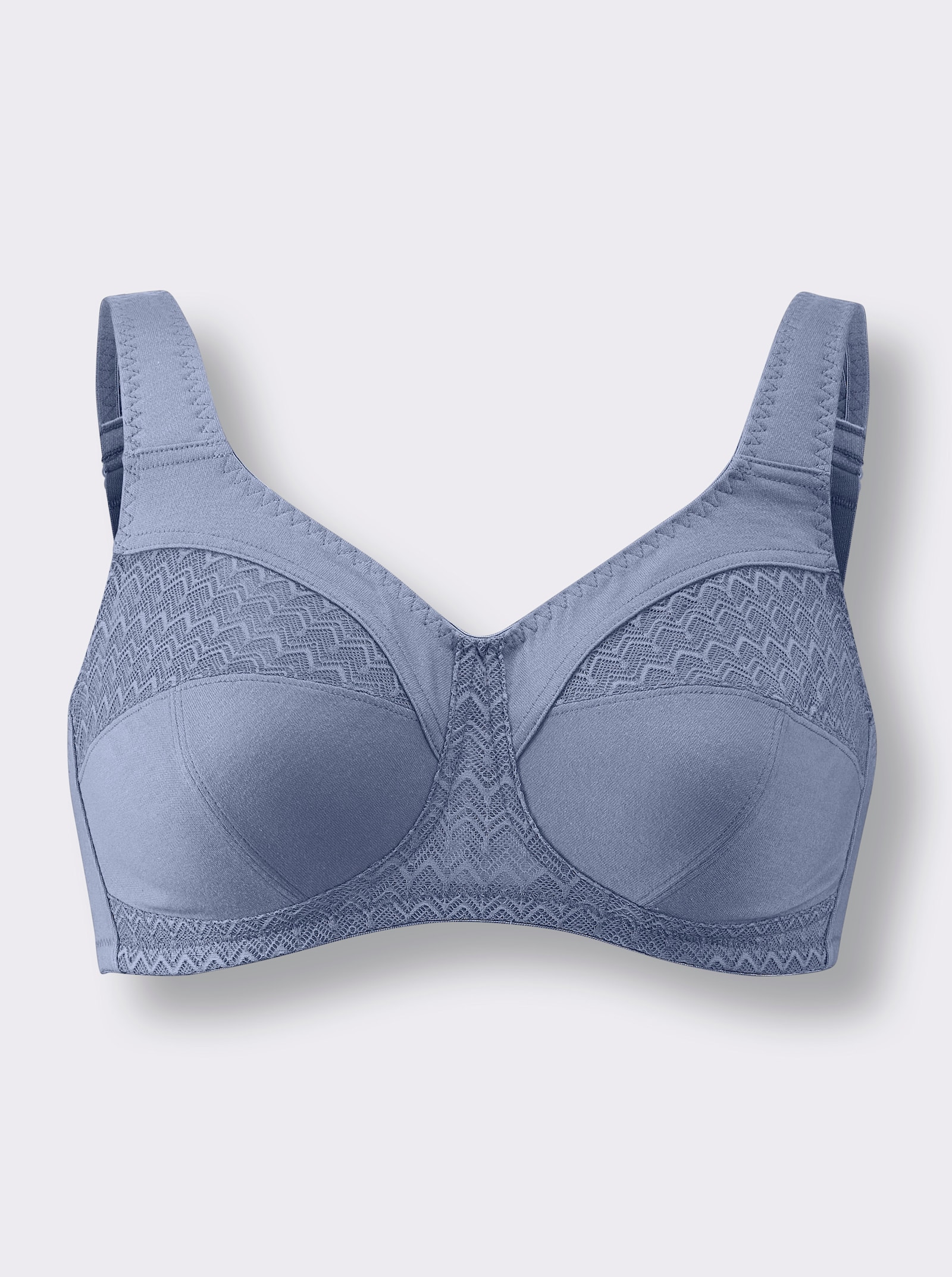 Sport-BH ohne Bügel - taubenblau