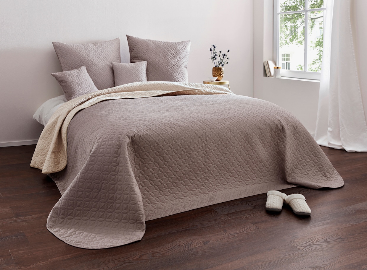 heine home Tagesdecke - taupe-ecru