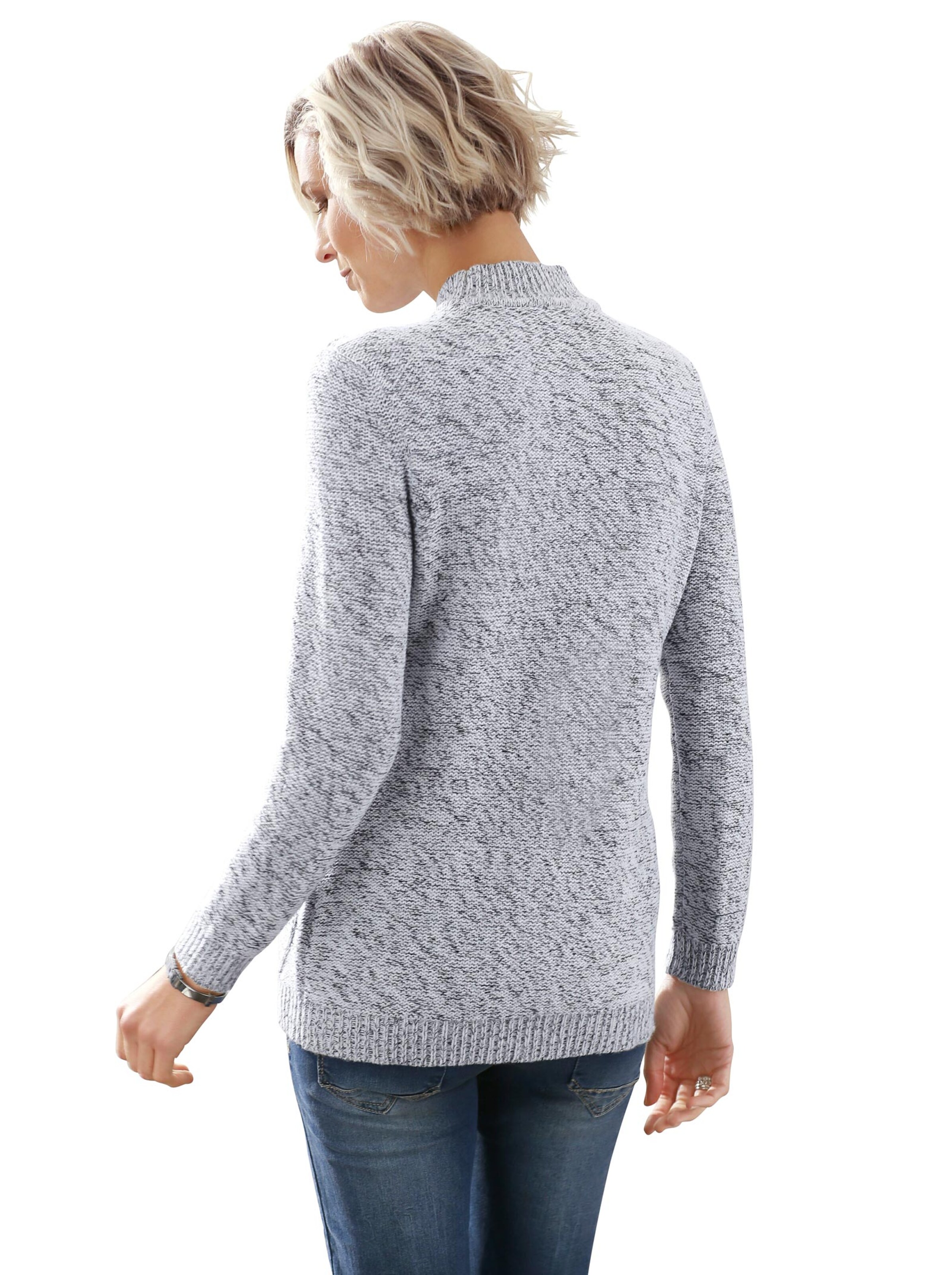 Pullover - grau-meliert