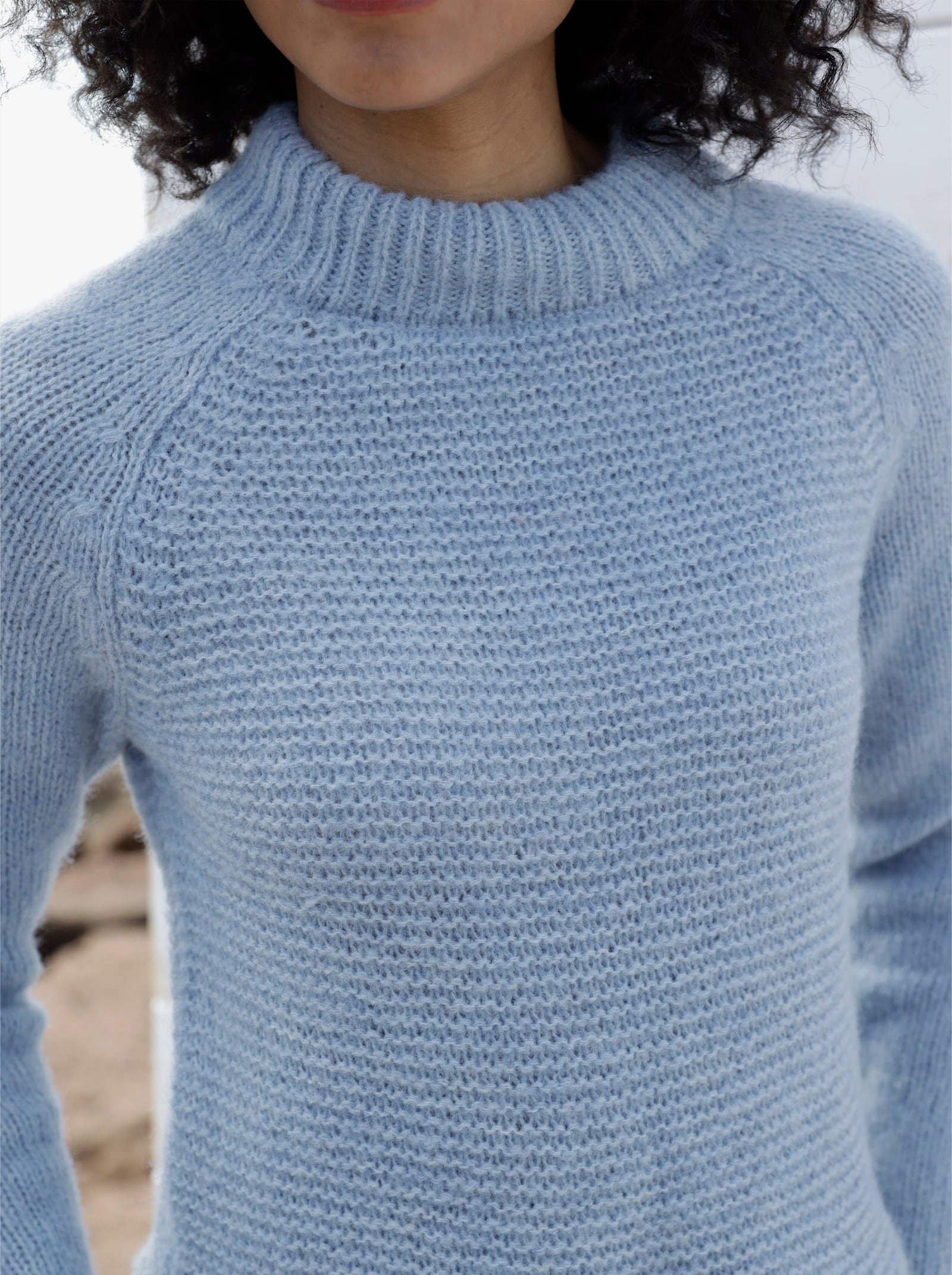 heine Strickpullover mit Raglan-Ärmel - bleu