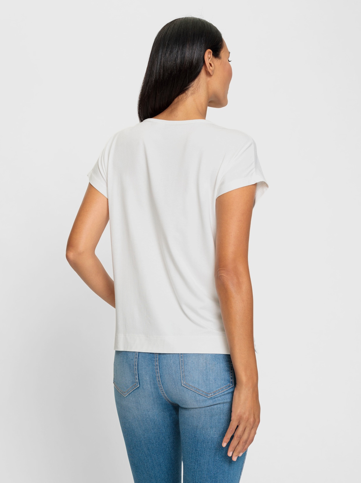 heine Shirt met korte mouwen - ecru