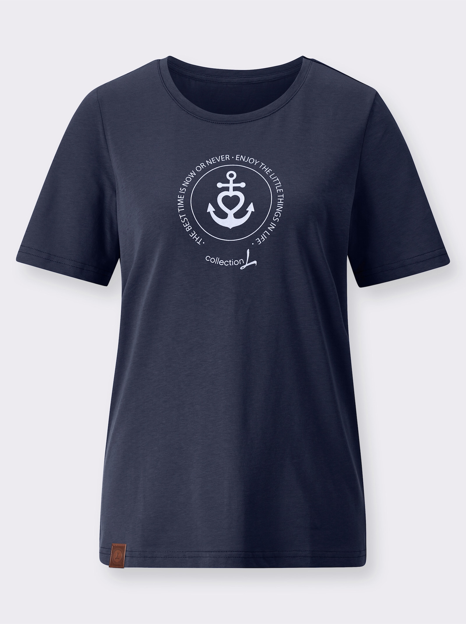 Shirt mit maritimem Print-Motiv - marine