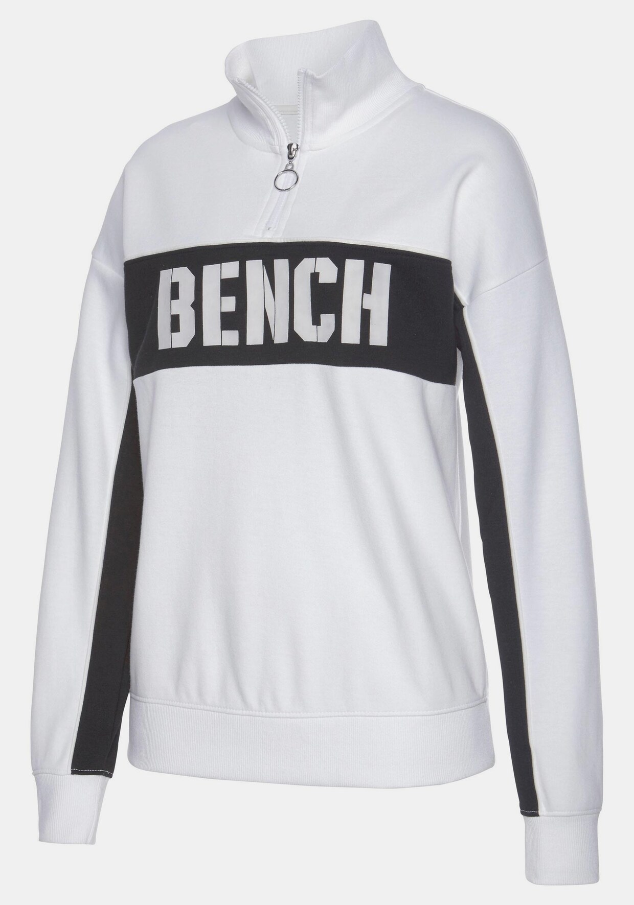 Bench. Sweatshirt - weiß-schwarz
