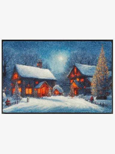 wash+dry by Kleen-Tex Fußmatte - blau-bedruckt