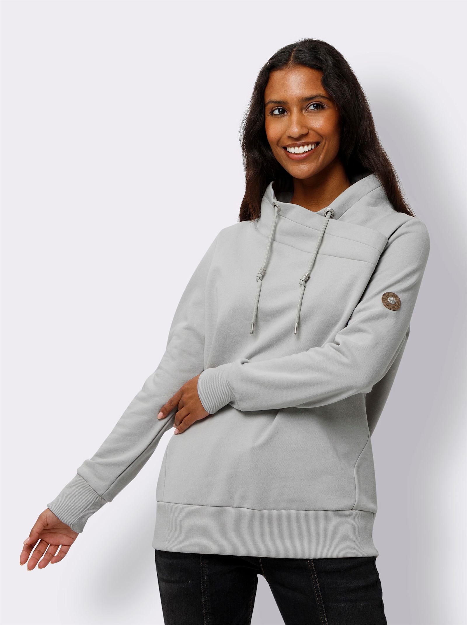 heine Sweatshirt avec intérieur chaud - gris clair