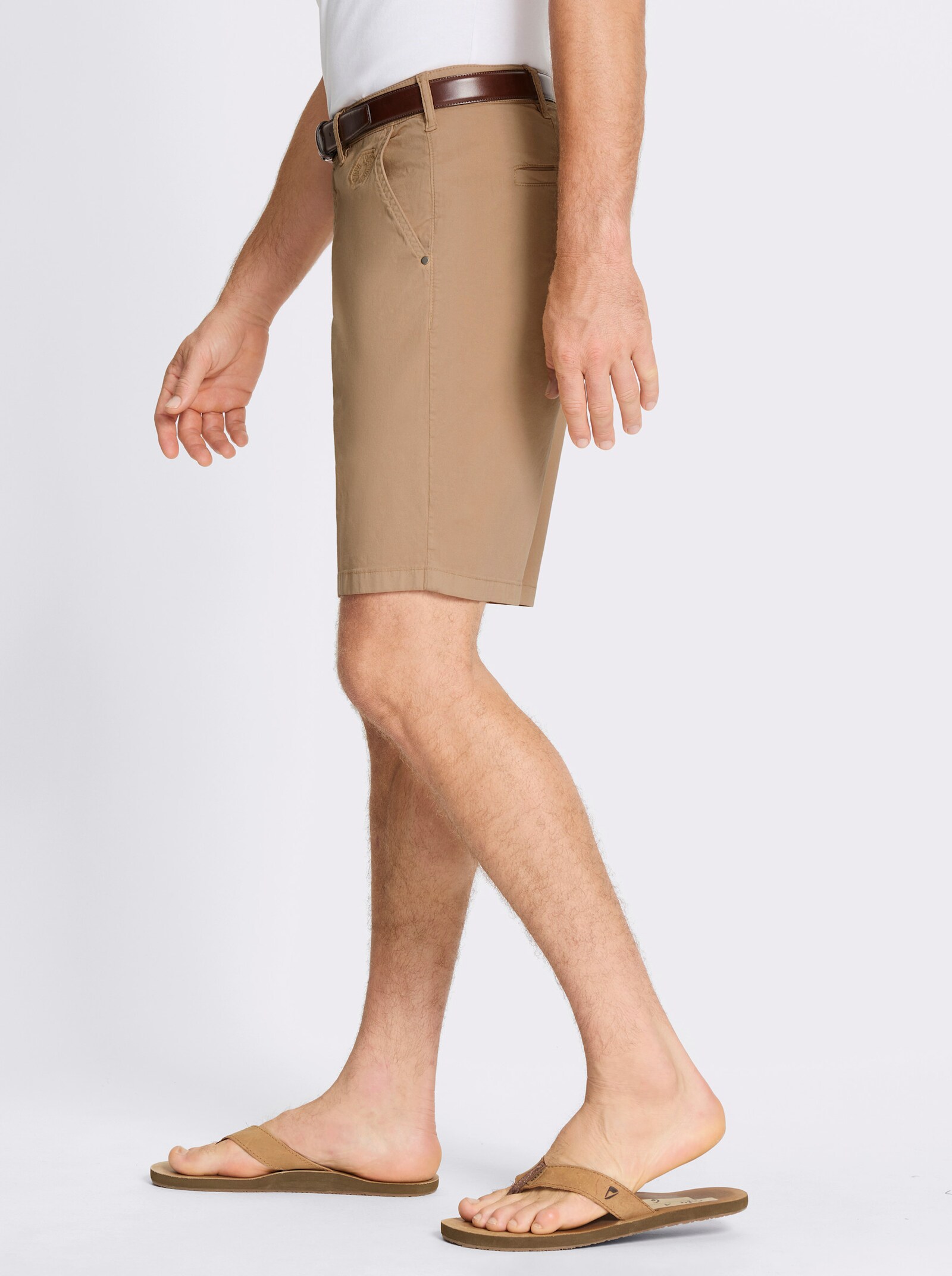 Marco Donati Bermudas aus Twill-Qualität - camel