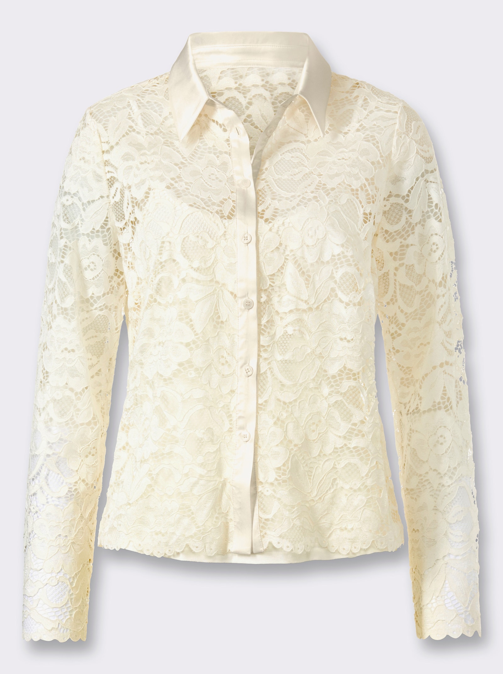 heine Spitzenbluse inklusive Top - ecru