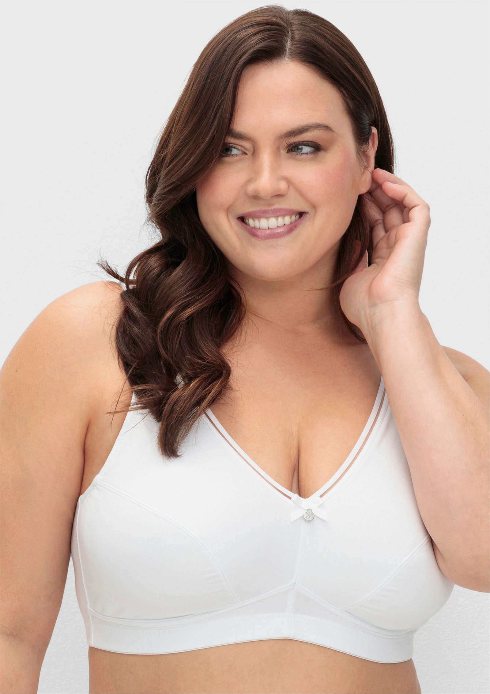 sheego Entlastungs-BH im Doppelpack - schwarz+weiß